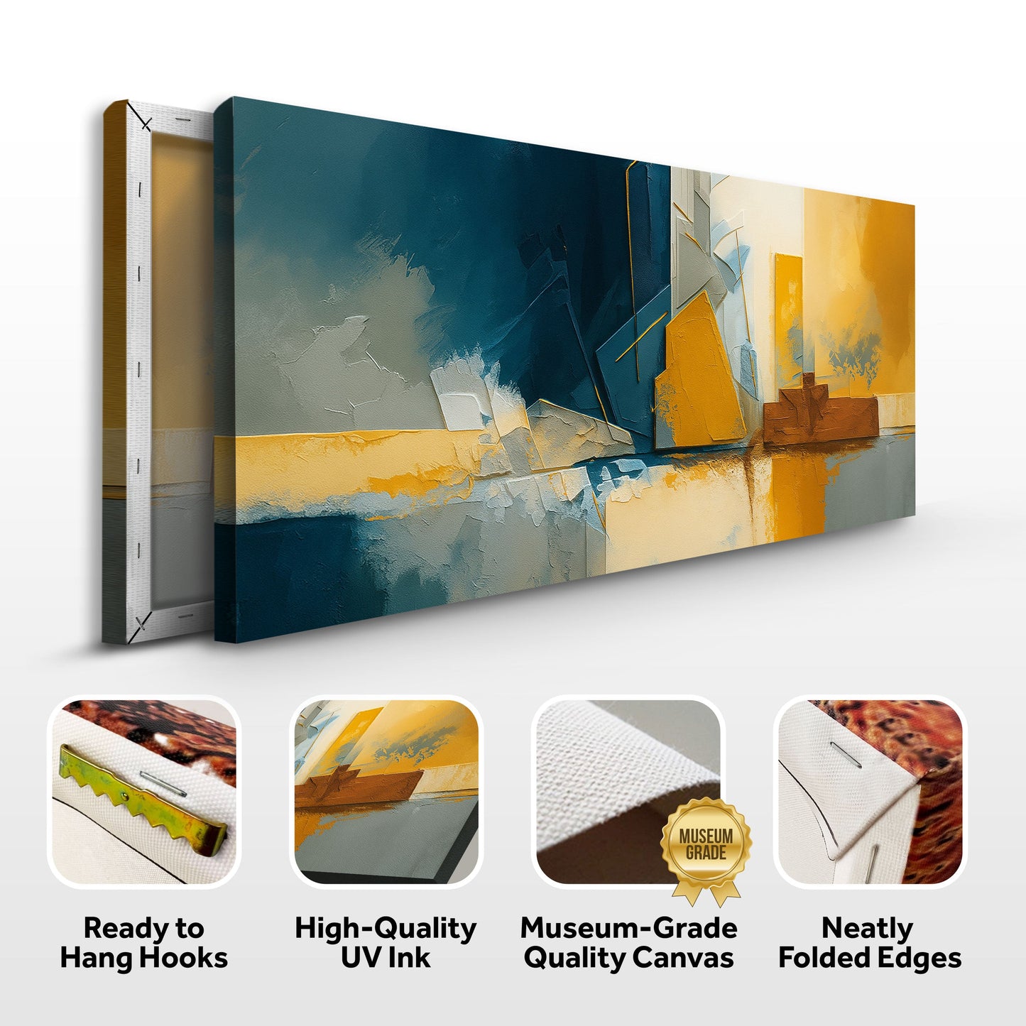 Abstract Geometric Lines Wall Art II