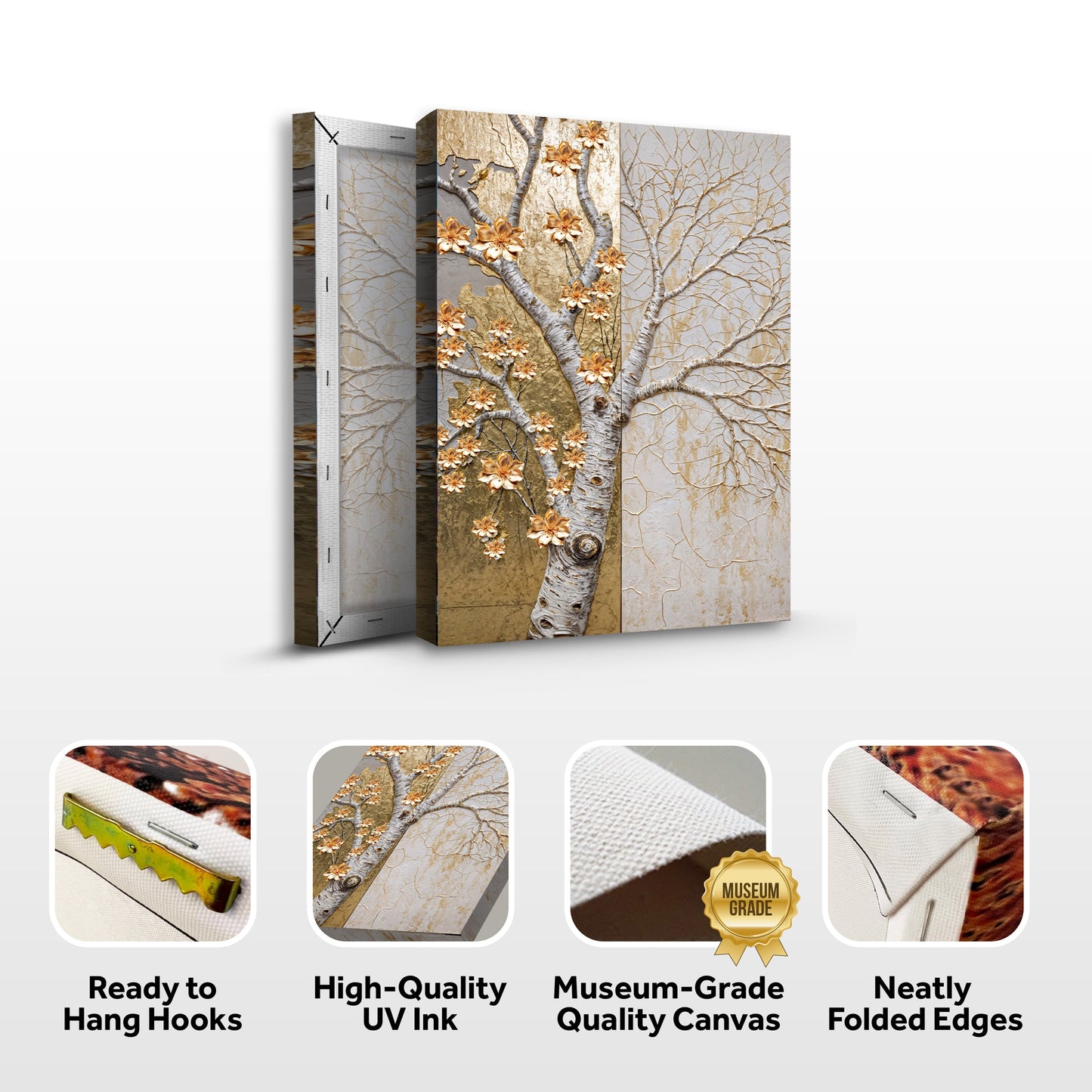 Ivory Seasons Impasto Wall Art