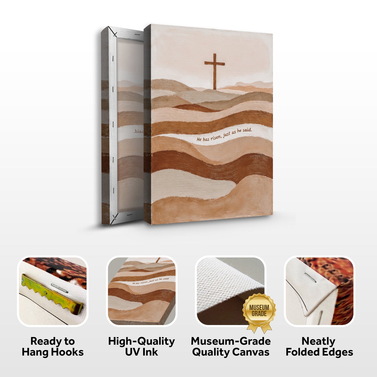 He Has Risen Just As He Said Faith Sign