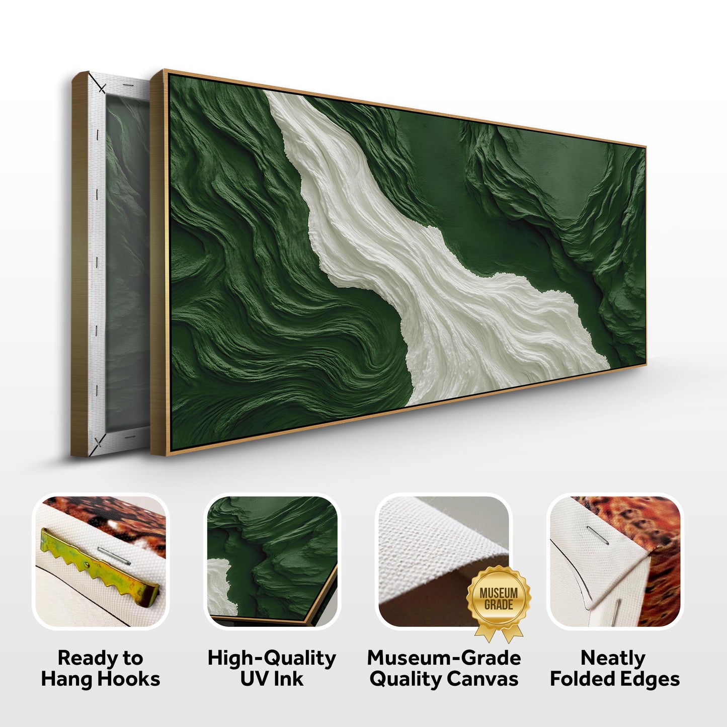 Green Rivers Abstract Wall Art