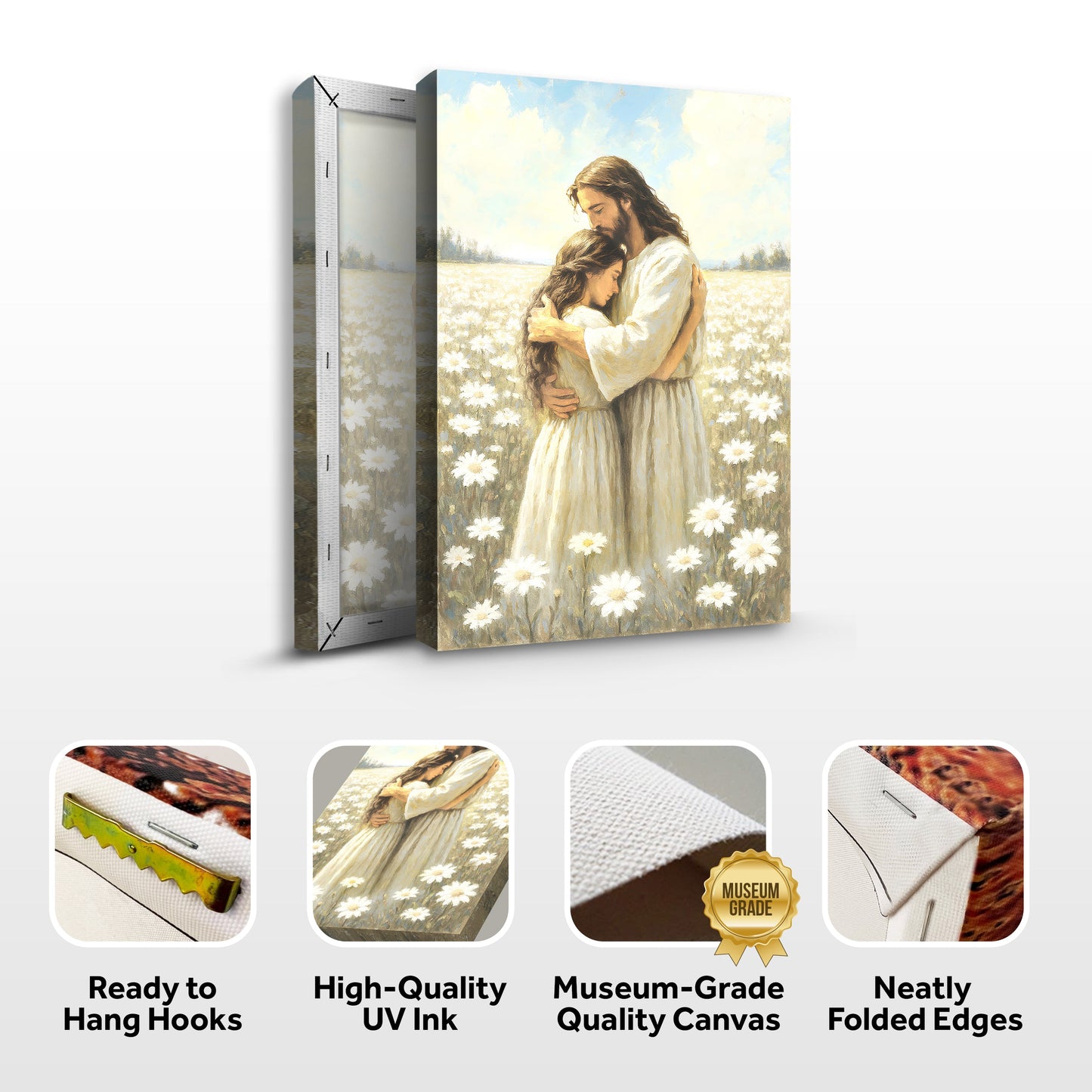 Divine Embrace of Grace Faith Wall Art