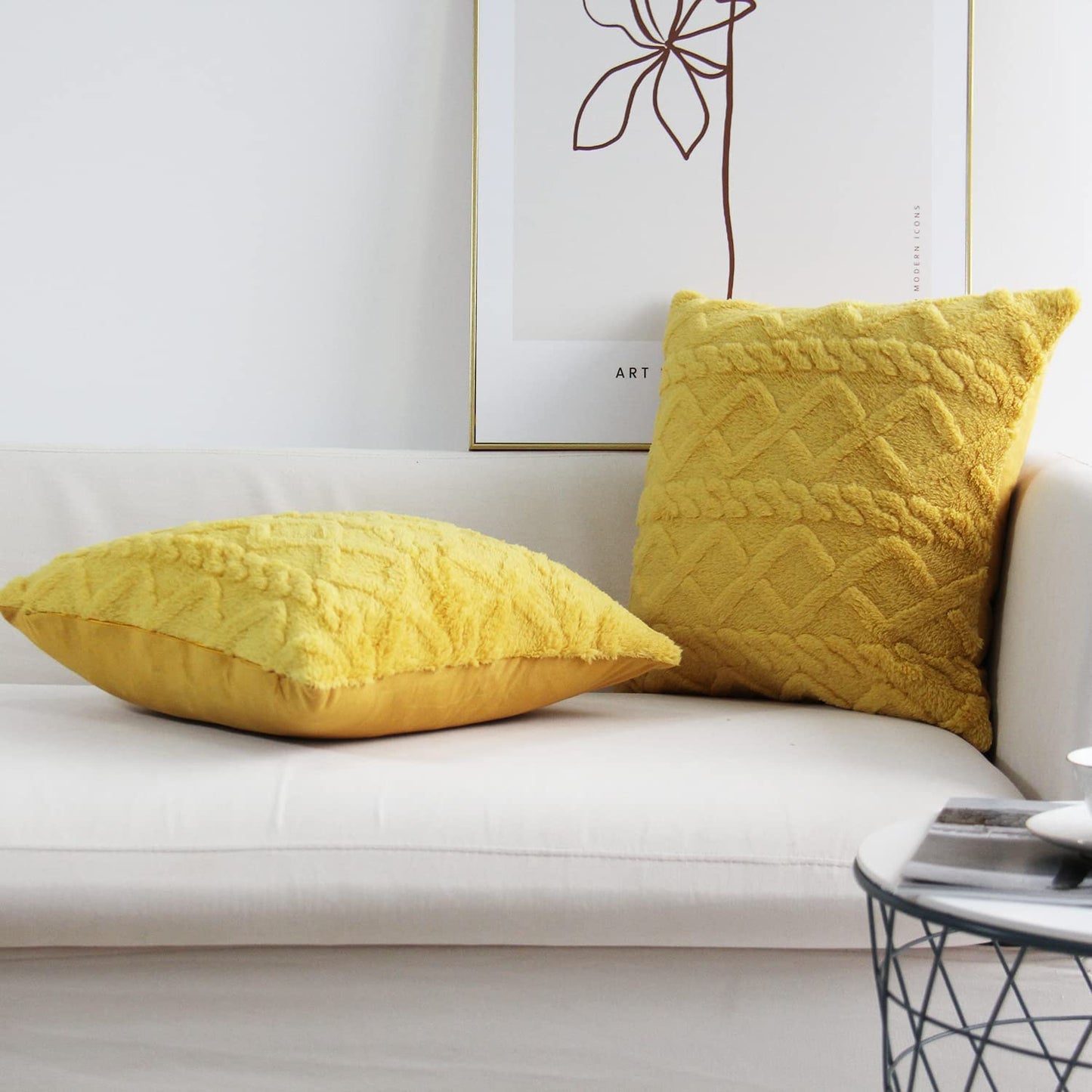 Throw pillow SUPER SOFT 3D FLORAL PATTERN Fur  Pack of 1 throw pillow WITH or WITHOUT insert 18"x18"