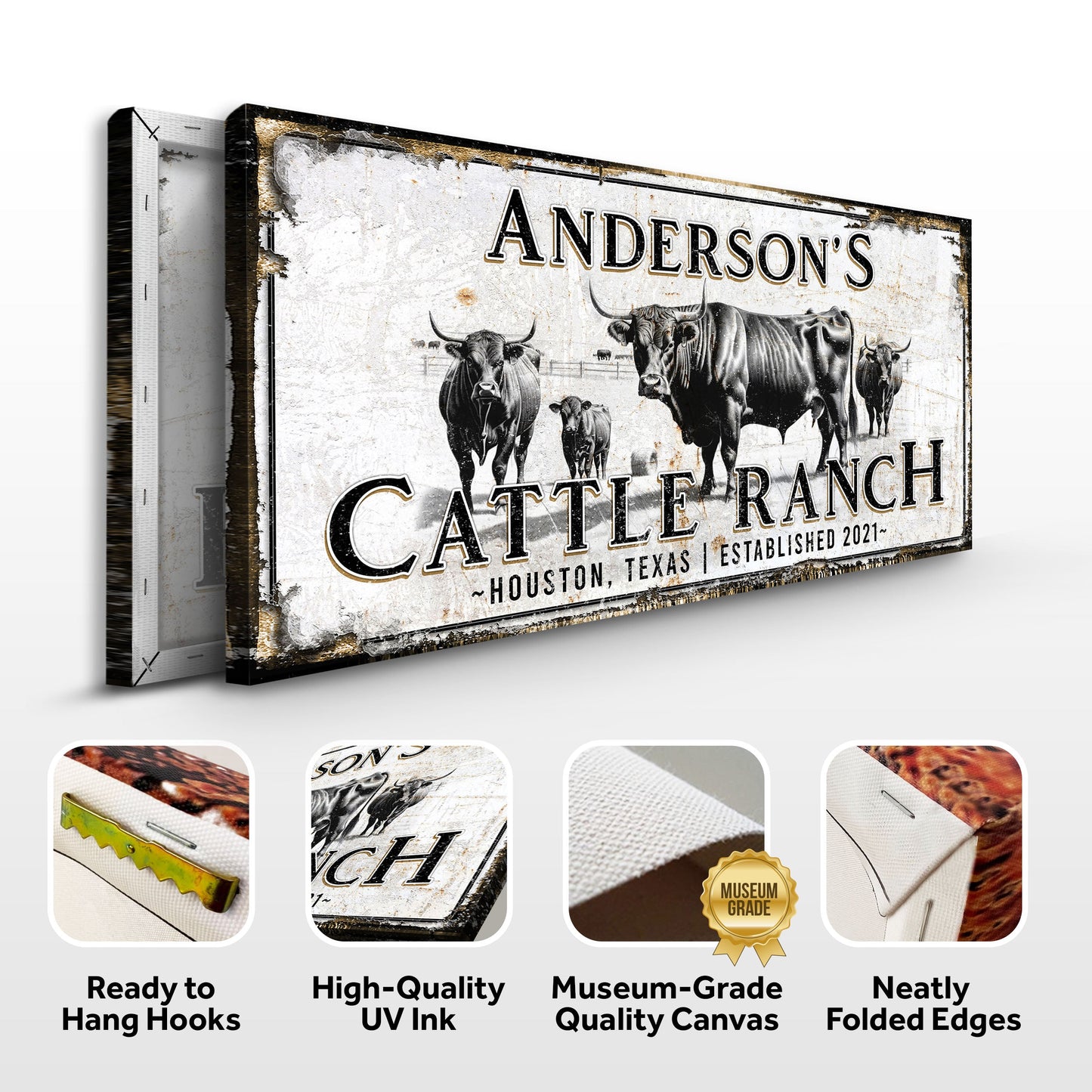 Personalized Cattle Sign