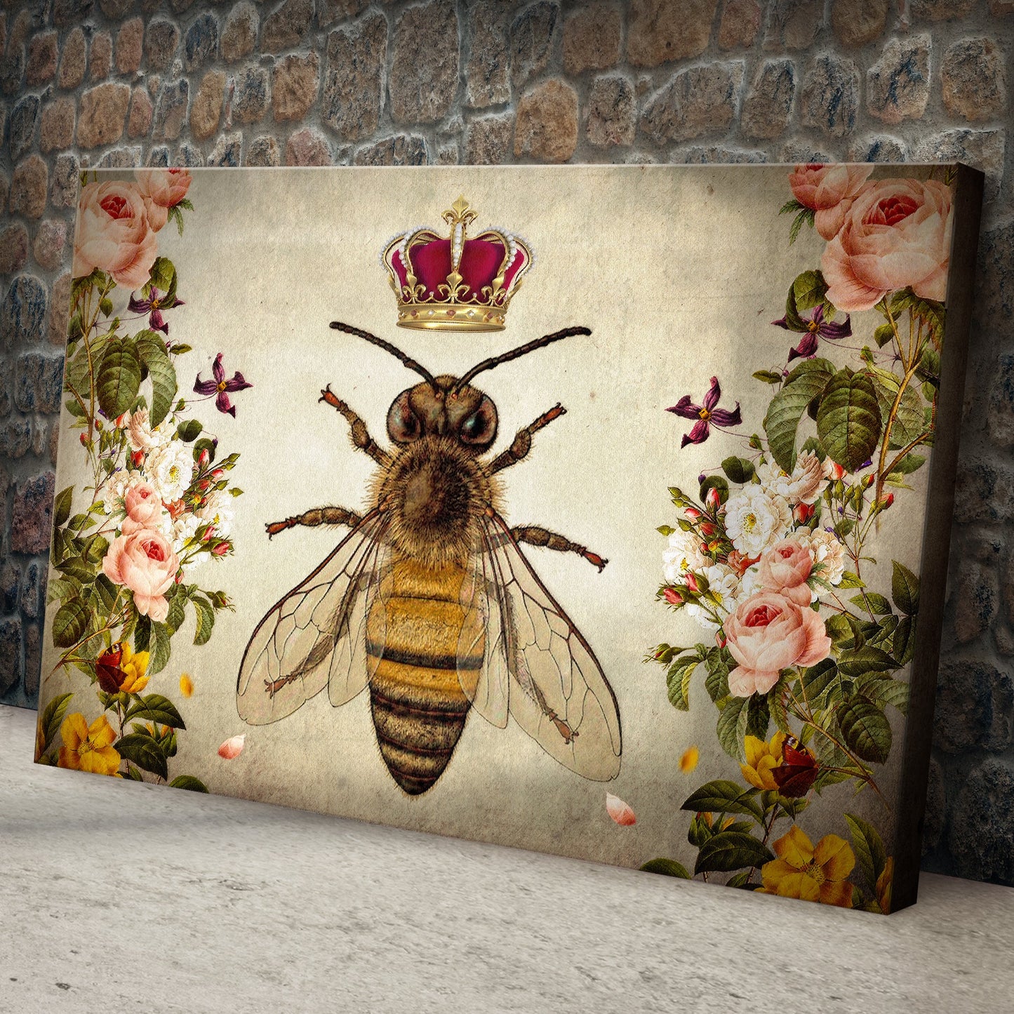 Hail Queen Bee Canvas Wall Art