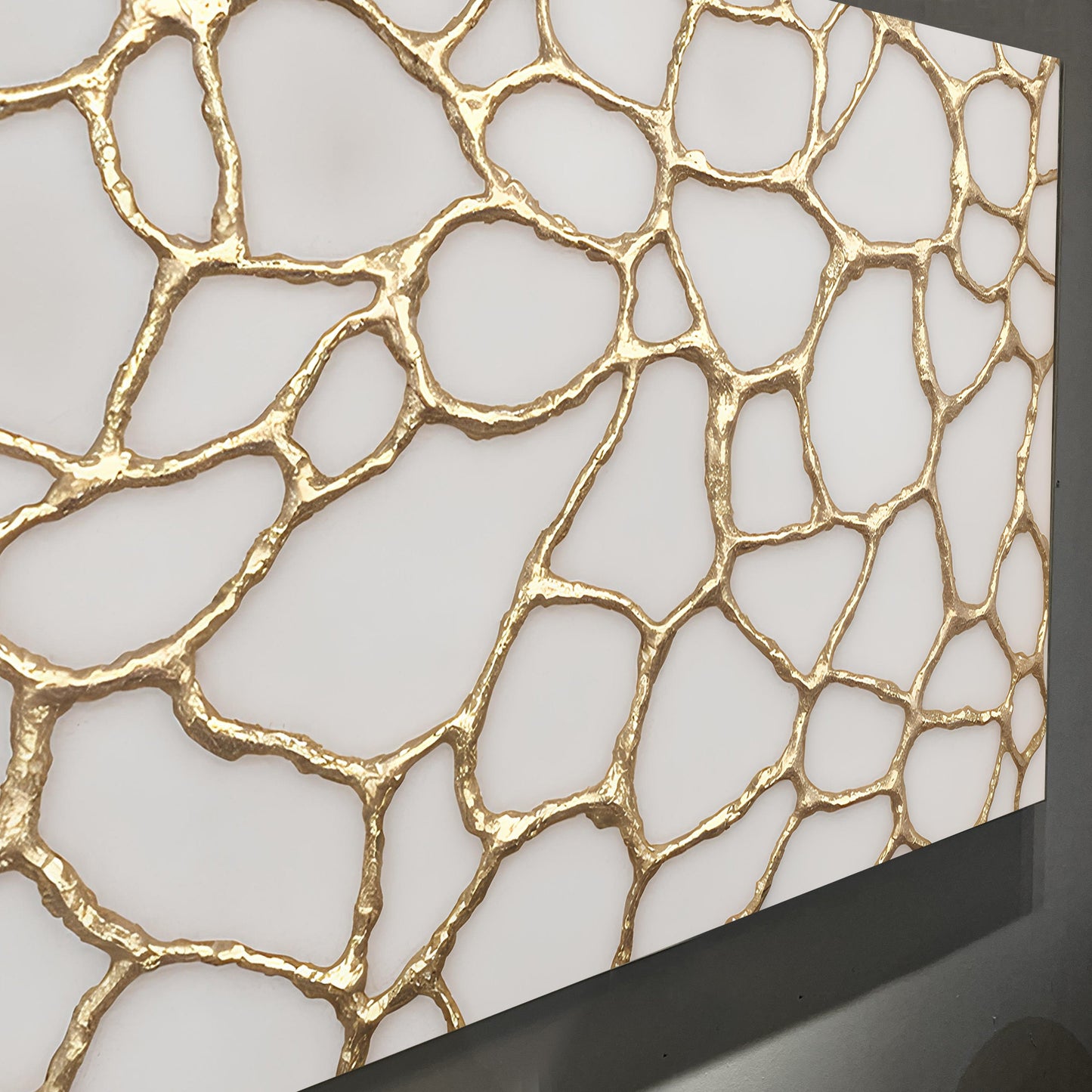 Golden Neurons Wall Art