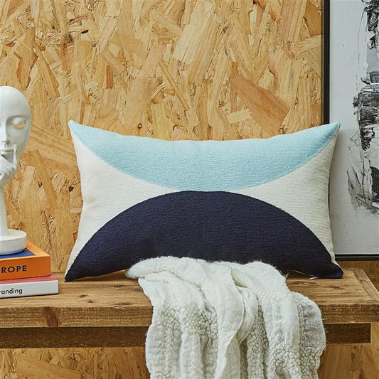 Embroidered Coastal Cushion Cover (One)