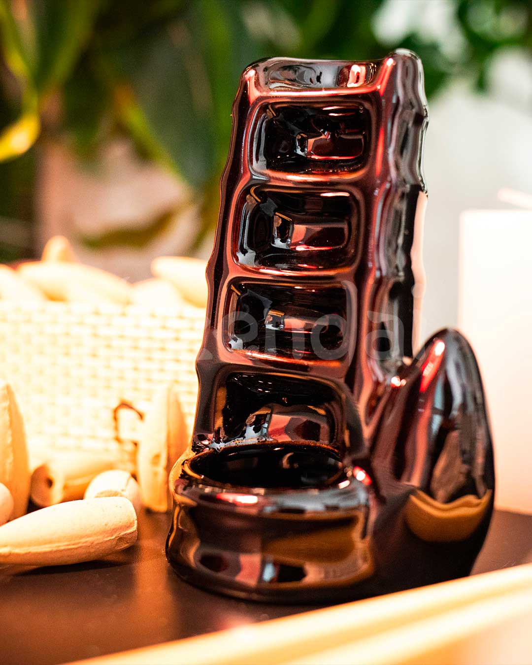 Broken Bamboo Backflow Incense Burner