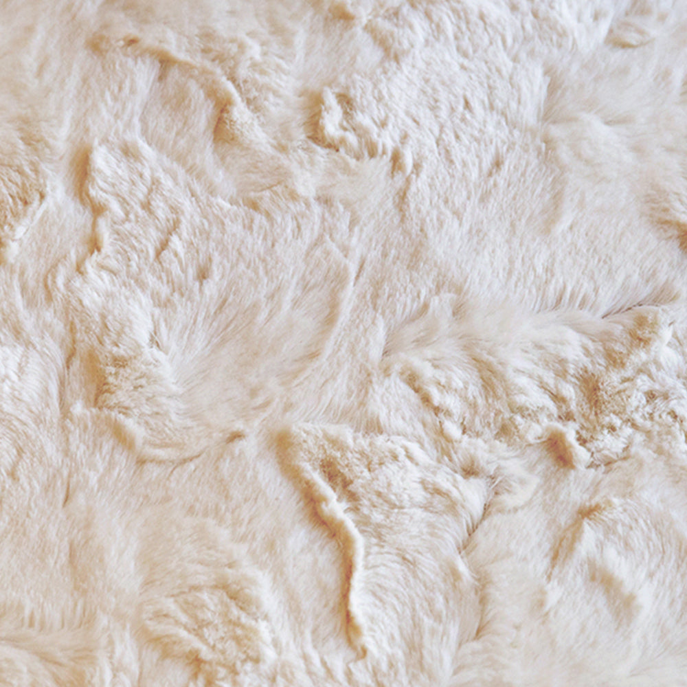 Pack of 2 Double sides furry throw pillow case and insert great to snuggle size 18"x18"