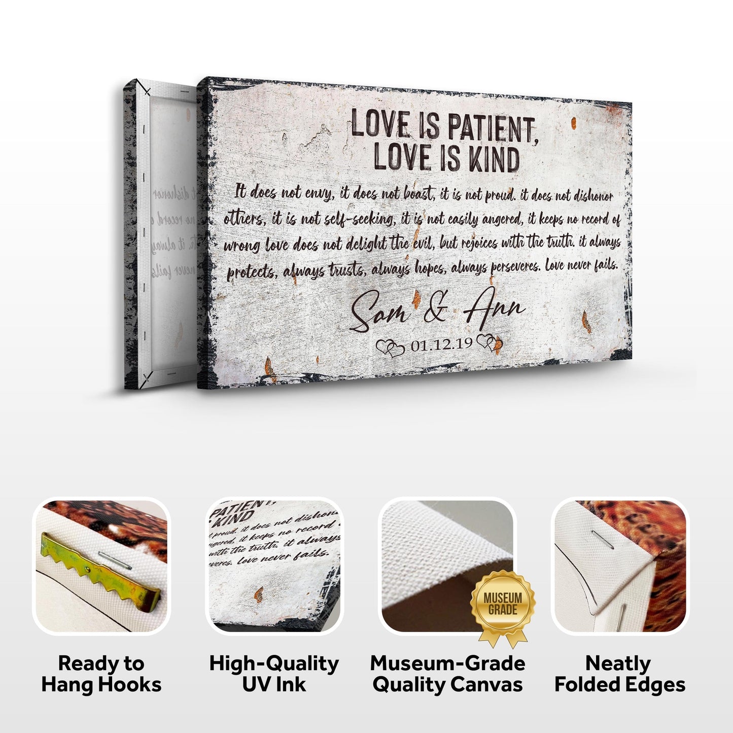 Love Is Patient, Love Is Kind Sign