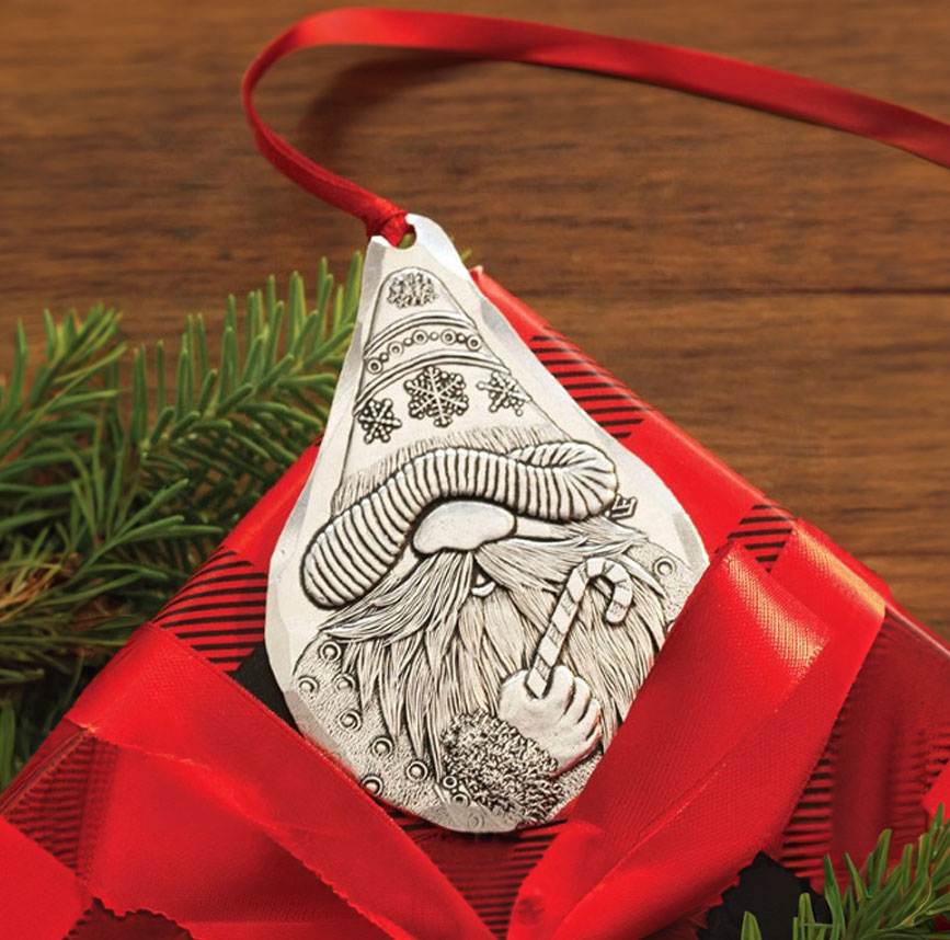 Candy Cane Gnome Ornament