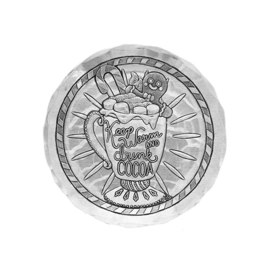 Keep Warm and Drink Cocoa Coaster