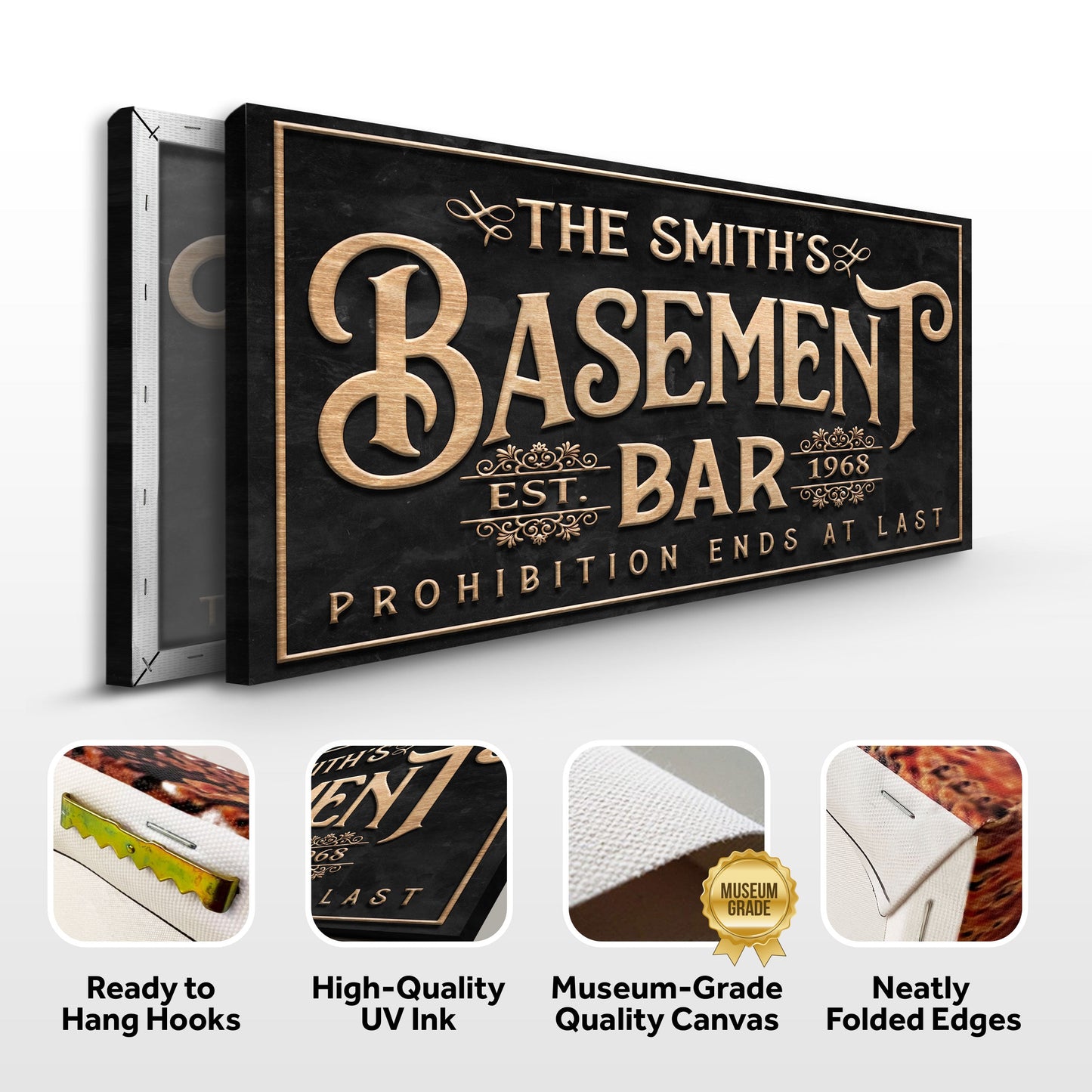 Custom Basement Bar Sign