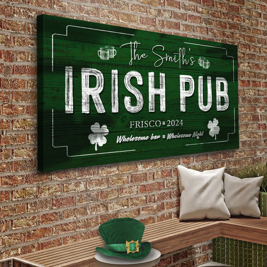 Custom Irish Pub Bar Sign