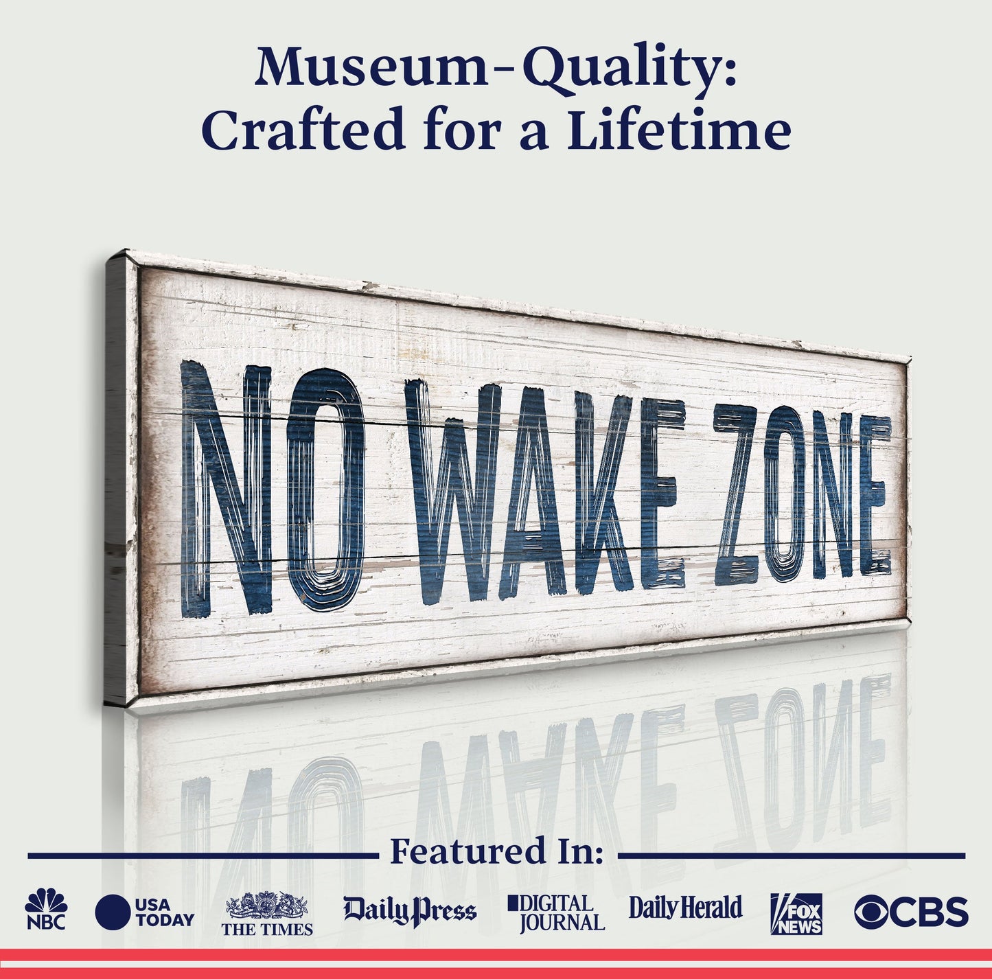 No Wake Zone Sign XVIII