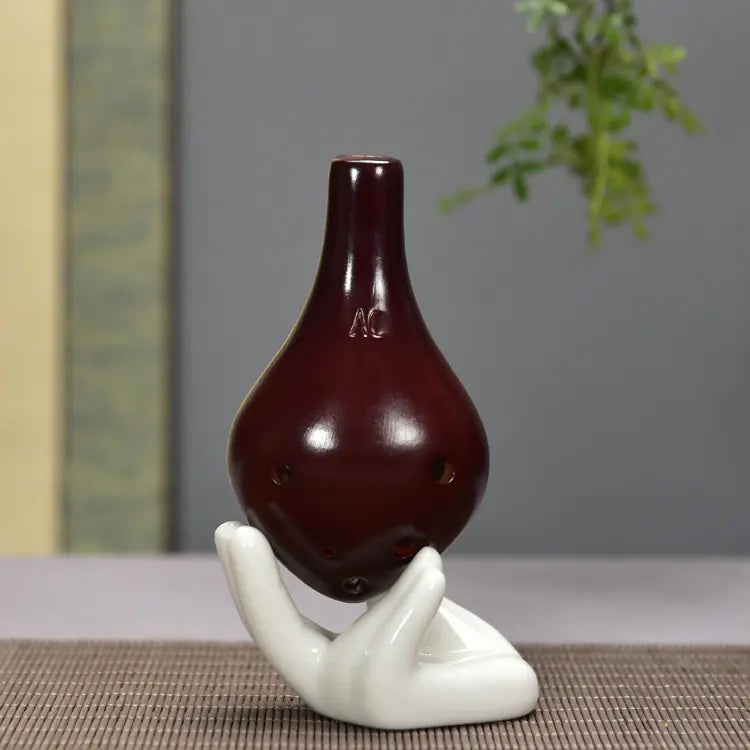 6-Hole Alto C Key Fired Clay Ocarina for Teaching