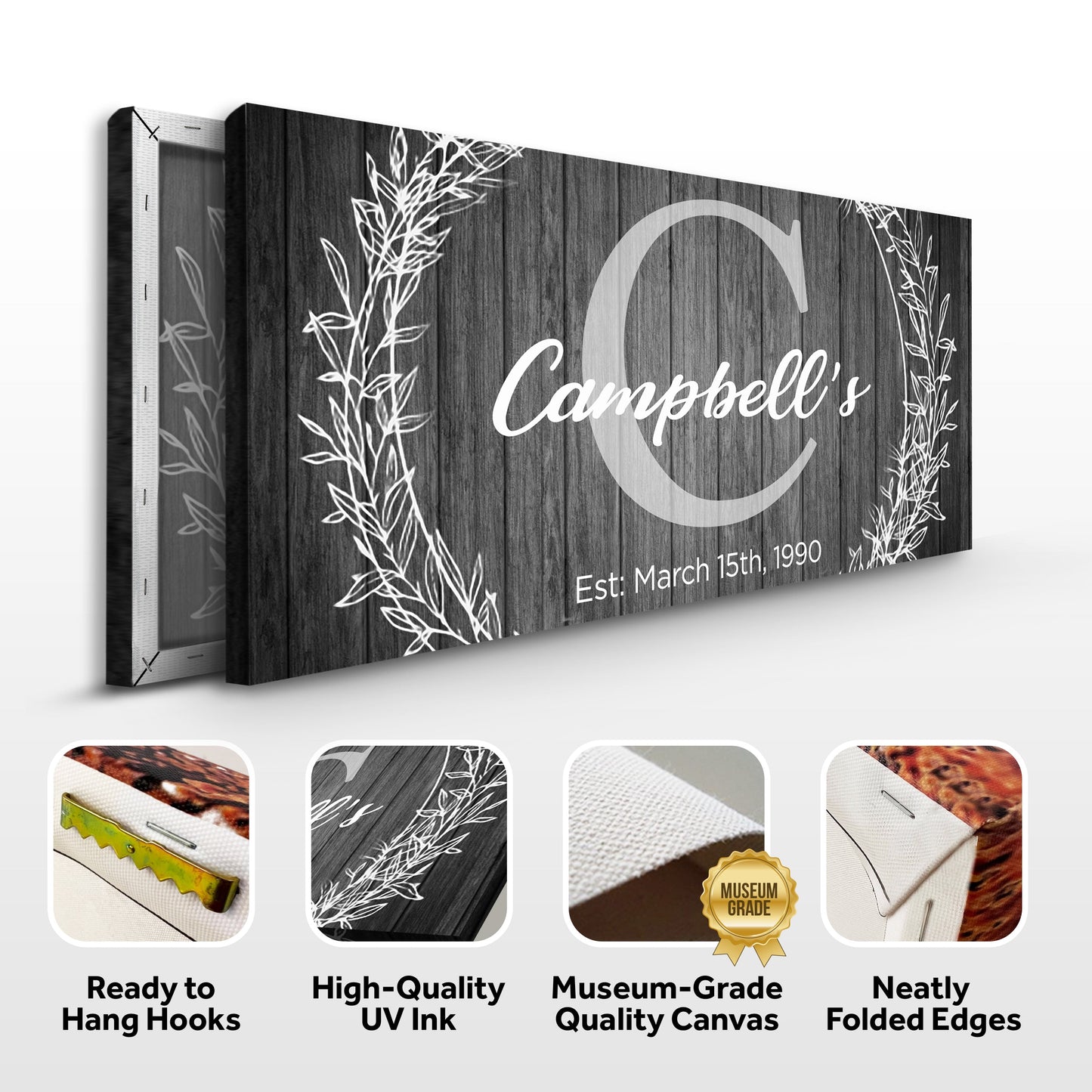 Family Name Sign -  Monogram Sign