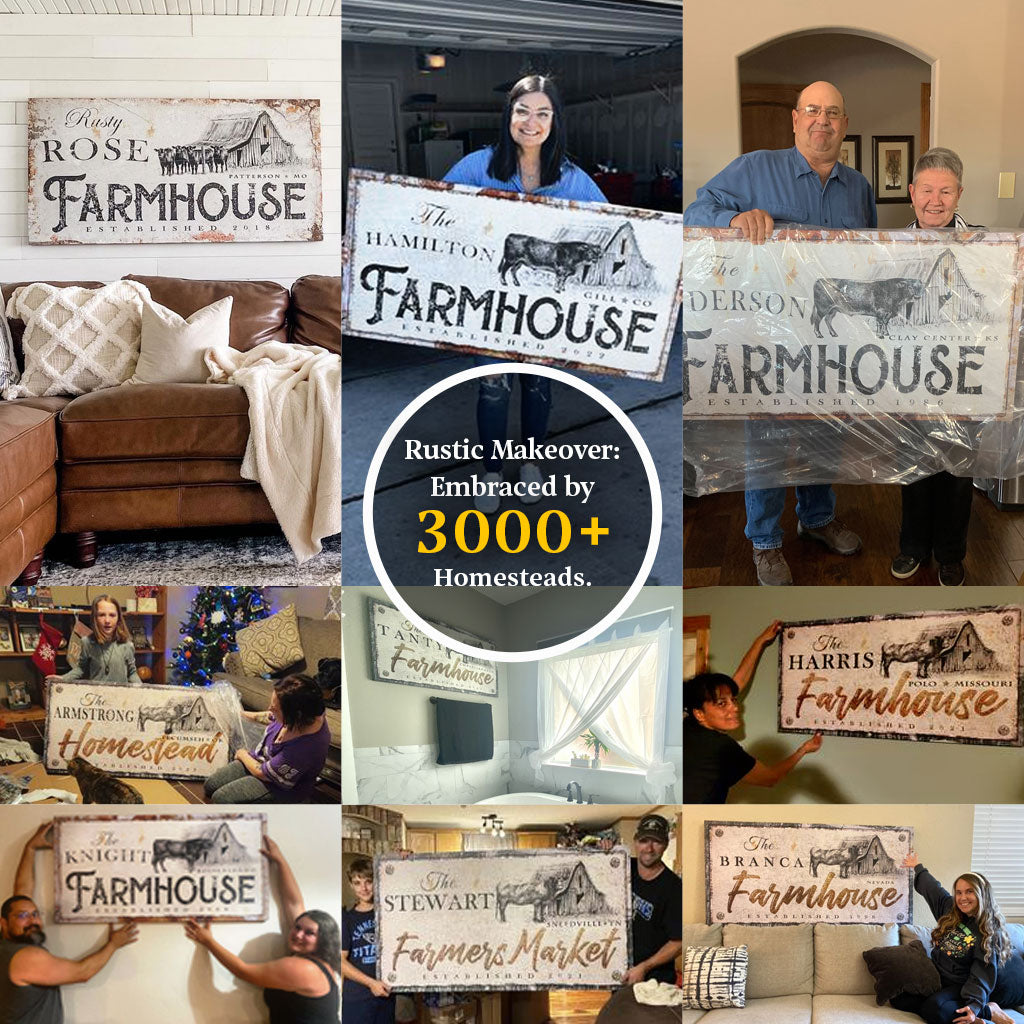 Rustic Farmhouse Sign X