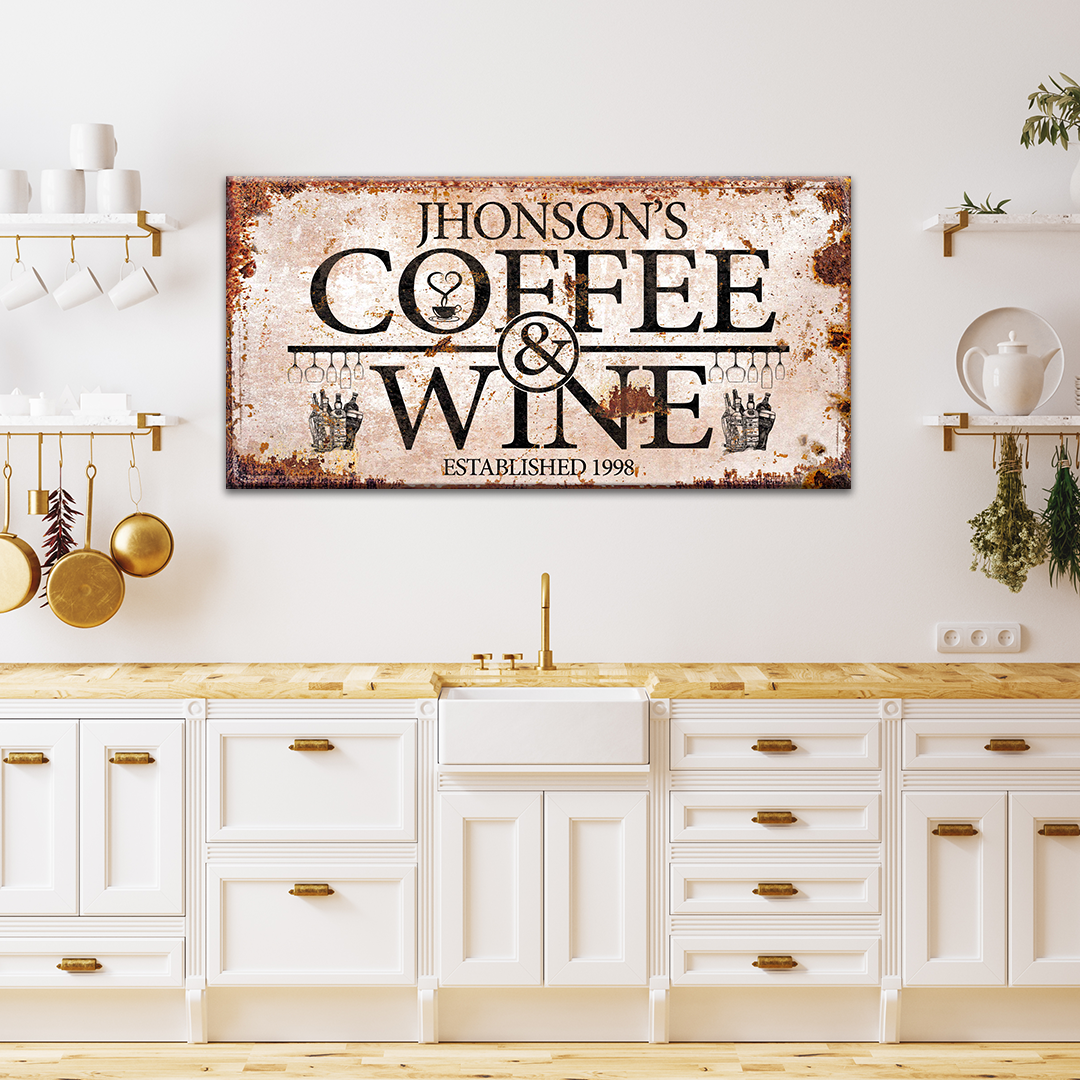 Coffee and Wine Sign