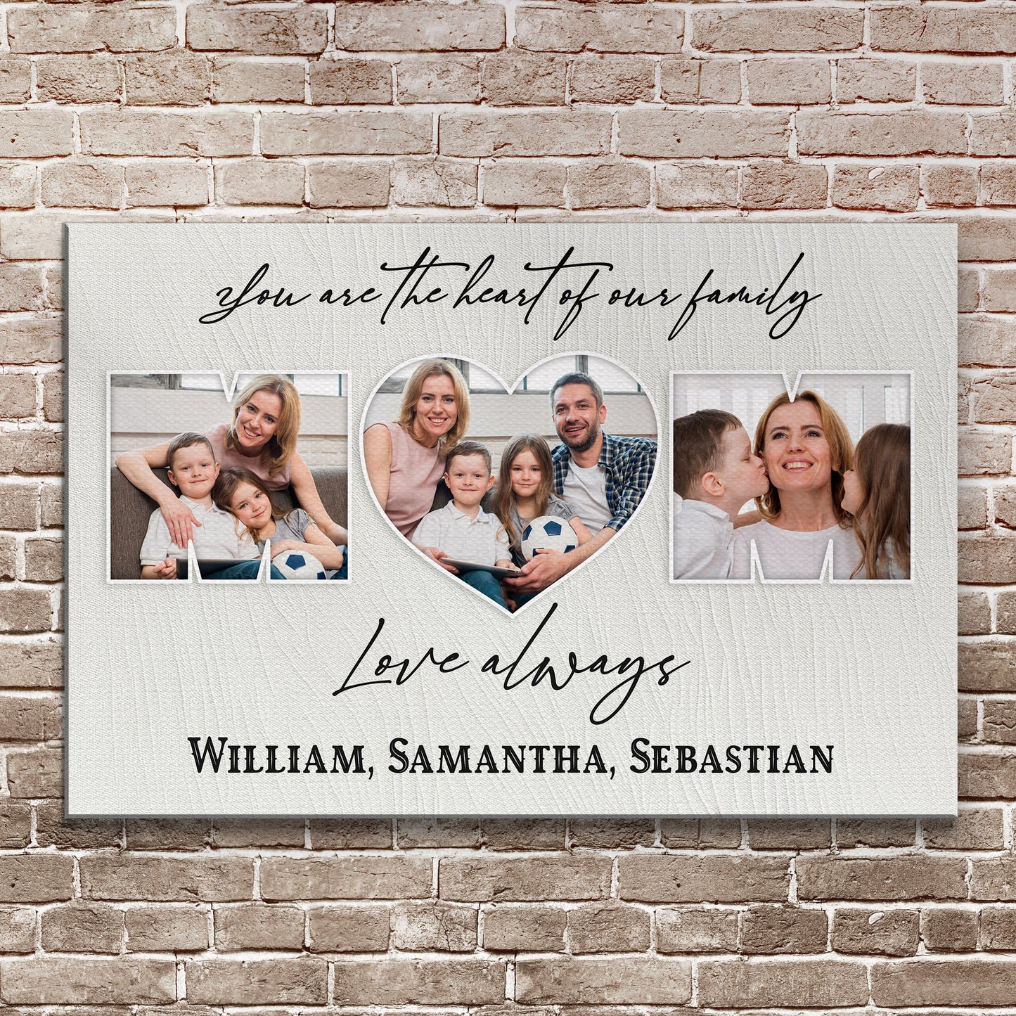 Mother's Day Sign You Are The Heart Of The Family