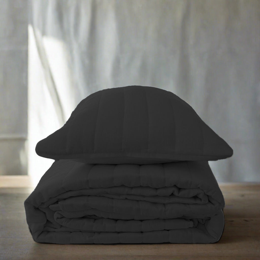 Linen Channel Quilt & Shams