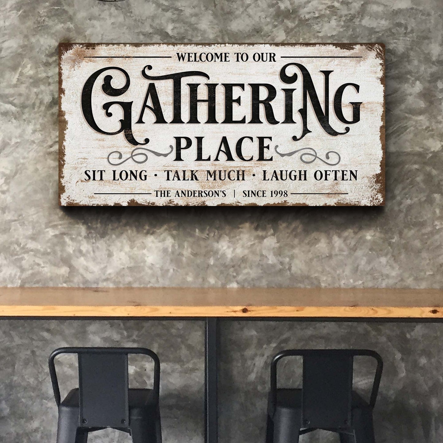 Gathering Place Personalized Sign