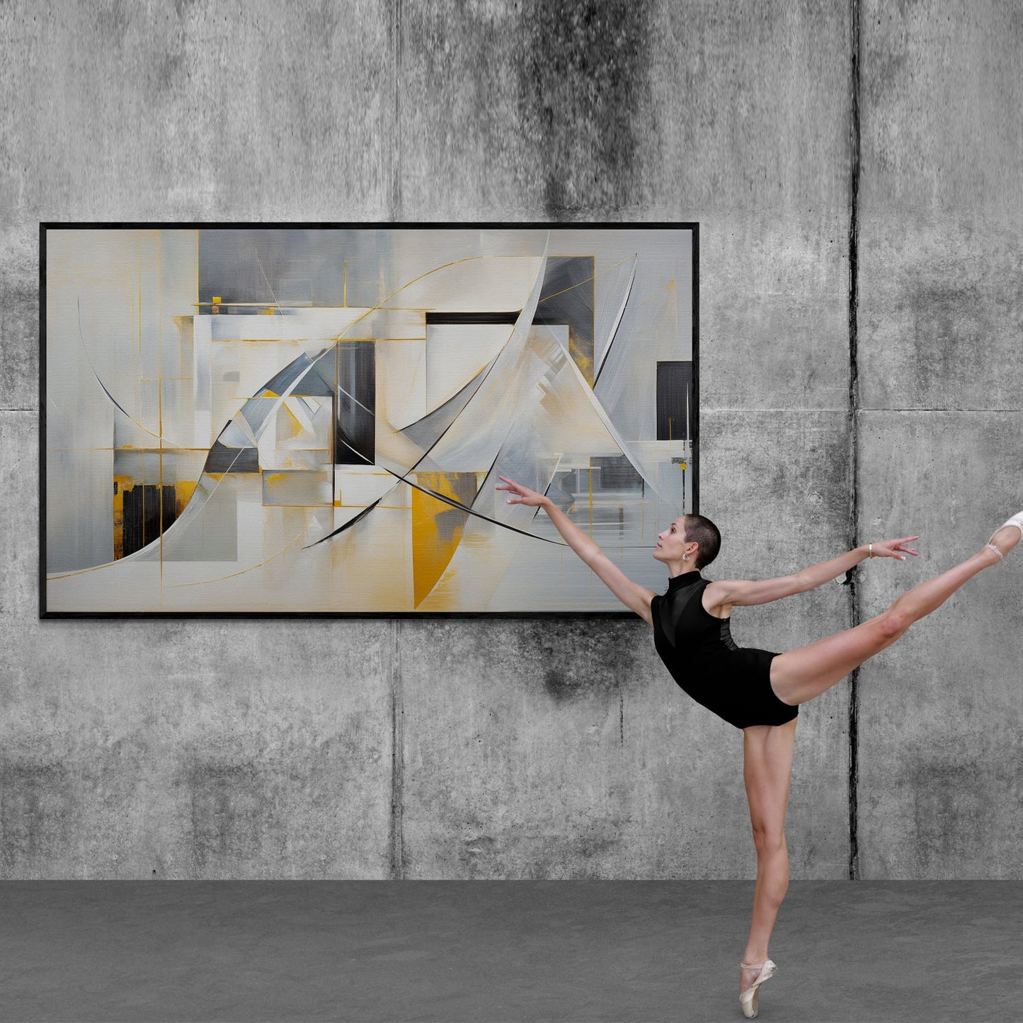 Canvas Print: "Geometric Whispers"