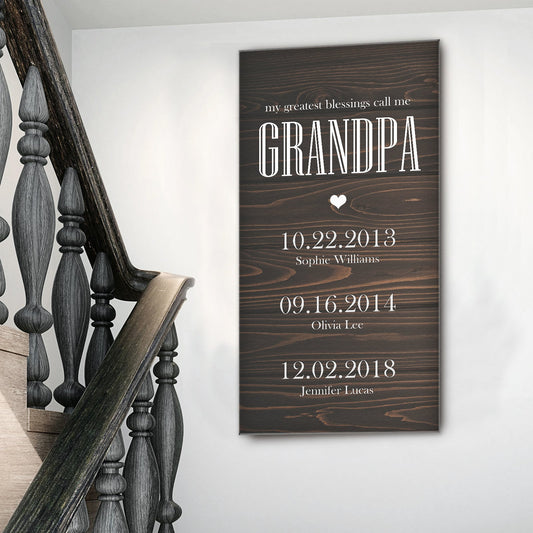 Grandfather's Name Sign