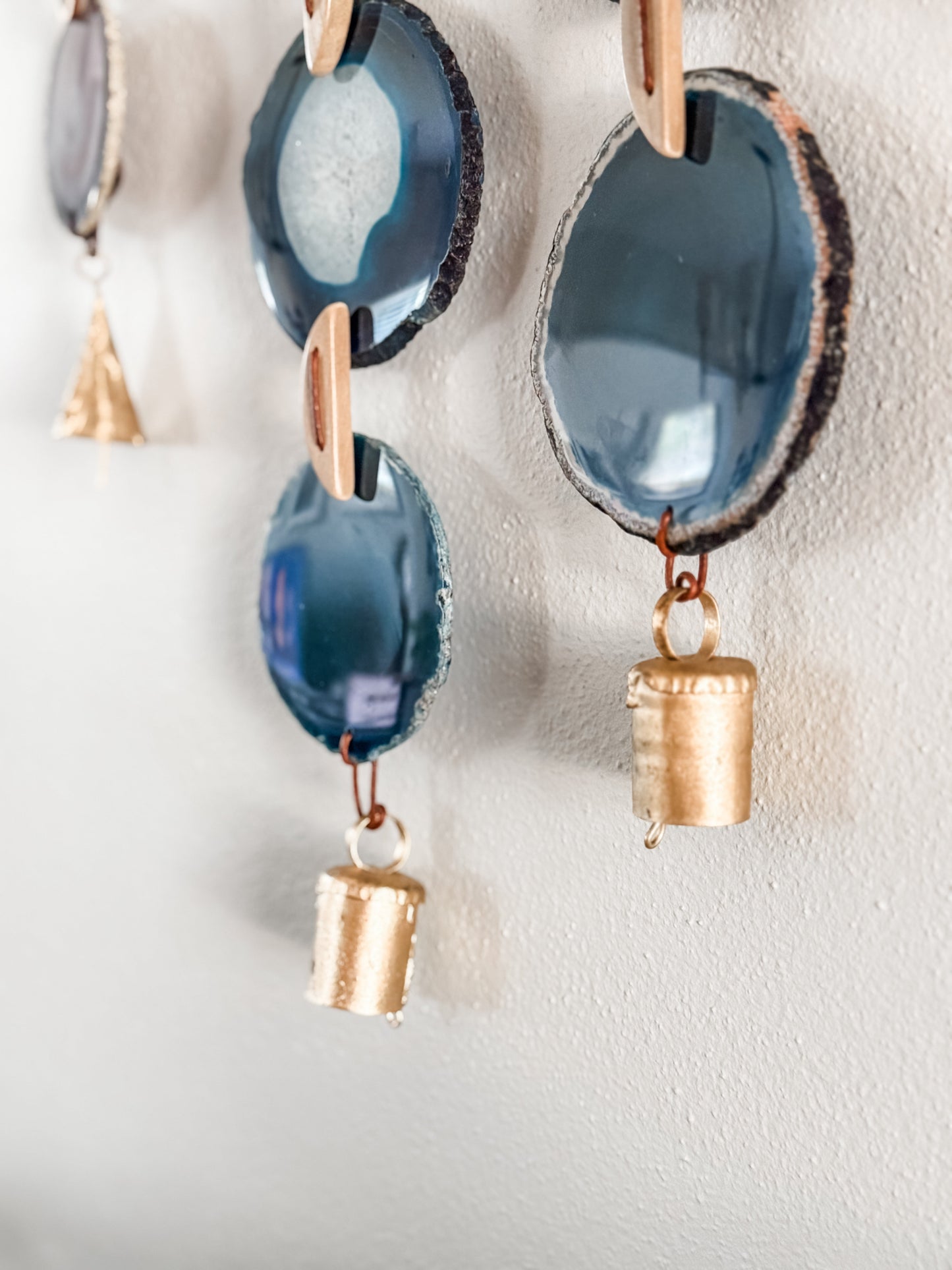 Natural Agate x Bell Garland Wall Hanging
