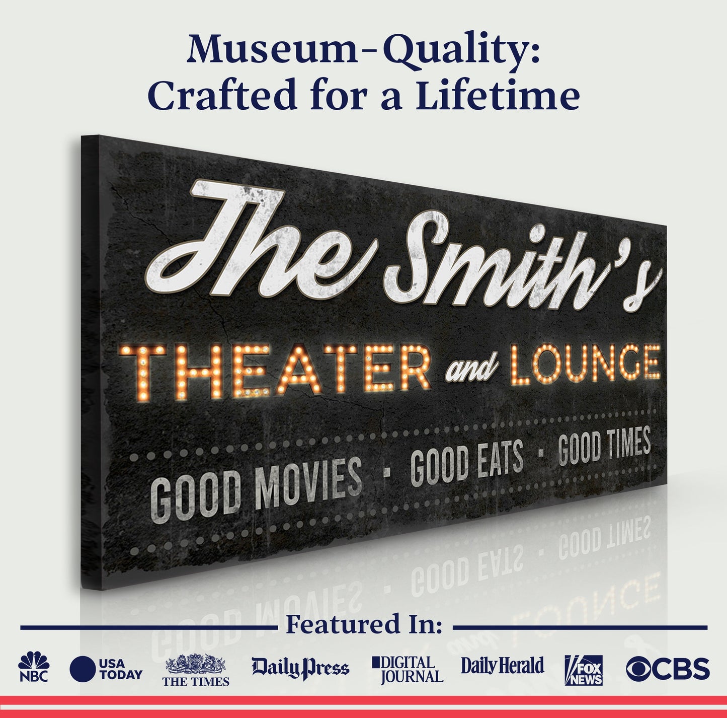 Family Theater and Lounge Sign III