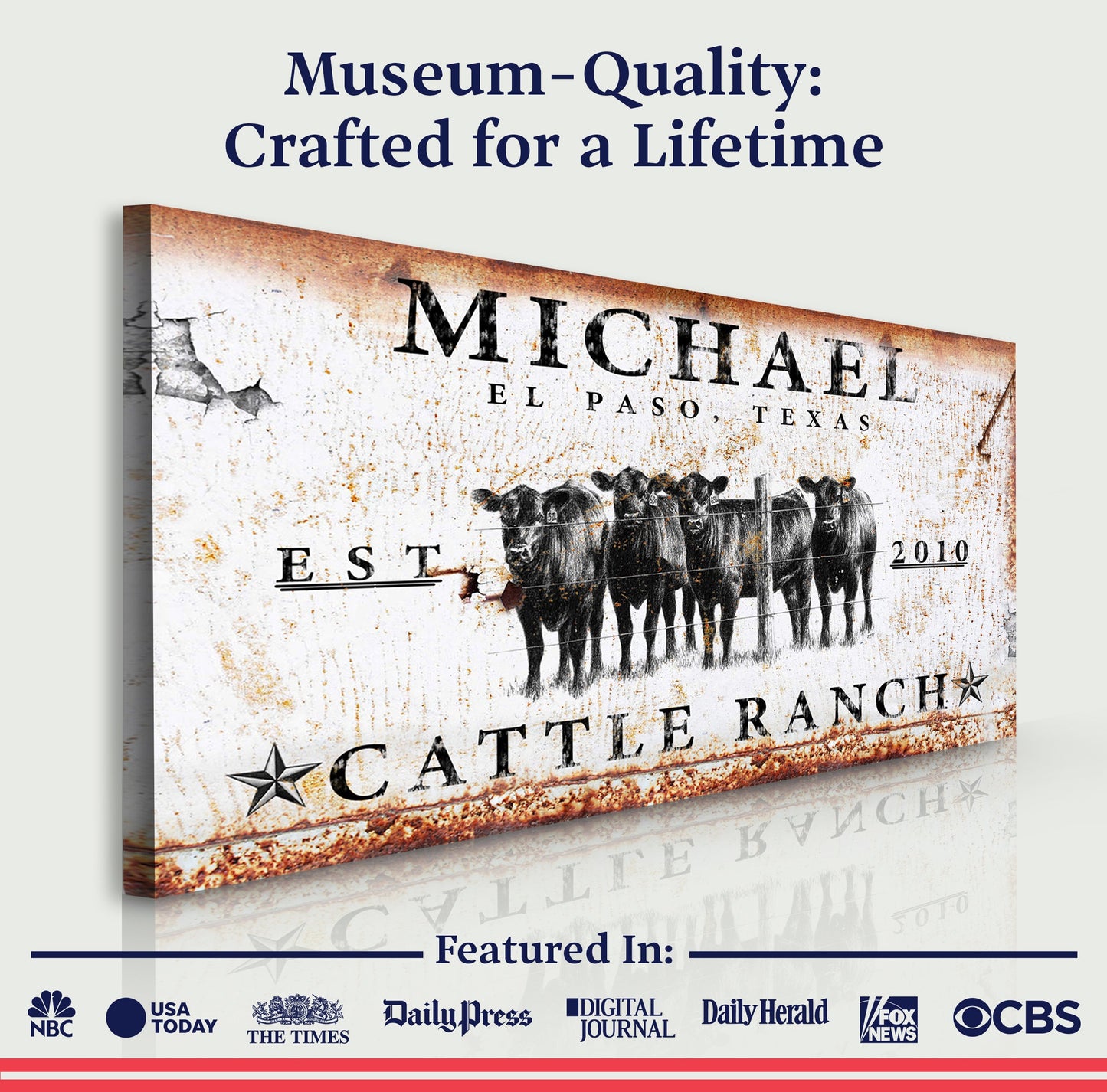 Cattle Ranch Sign IV (Free Shipping)