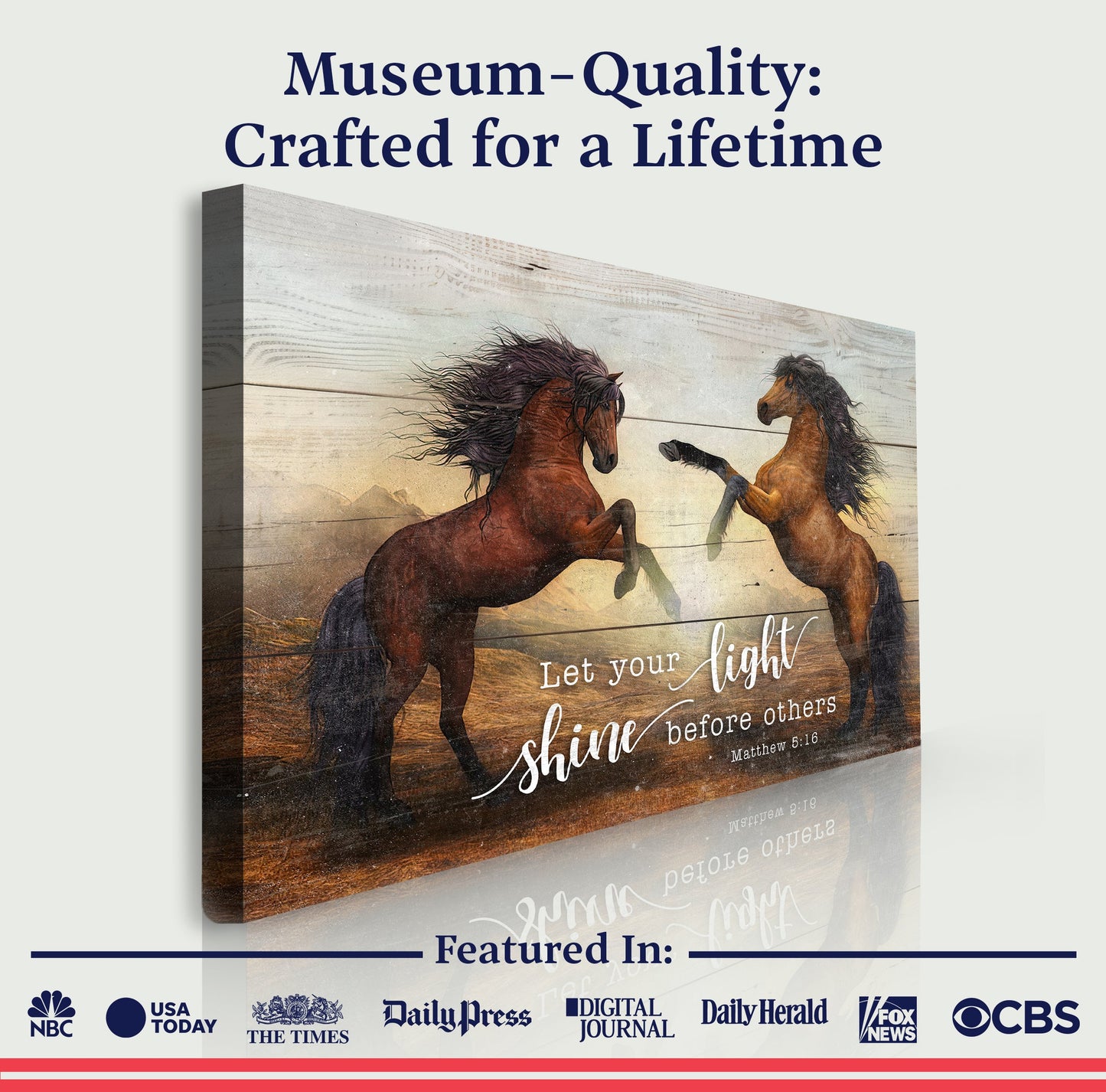 Let Your Light Shine Before Others Matthew 5:16 Faith Sign