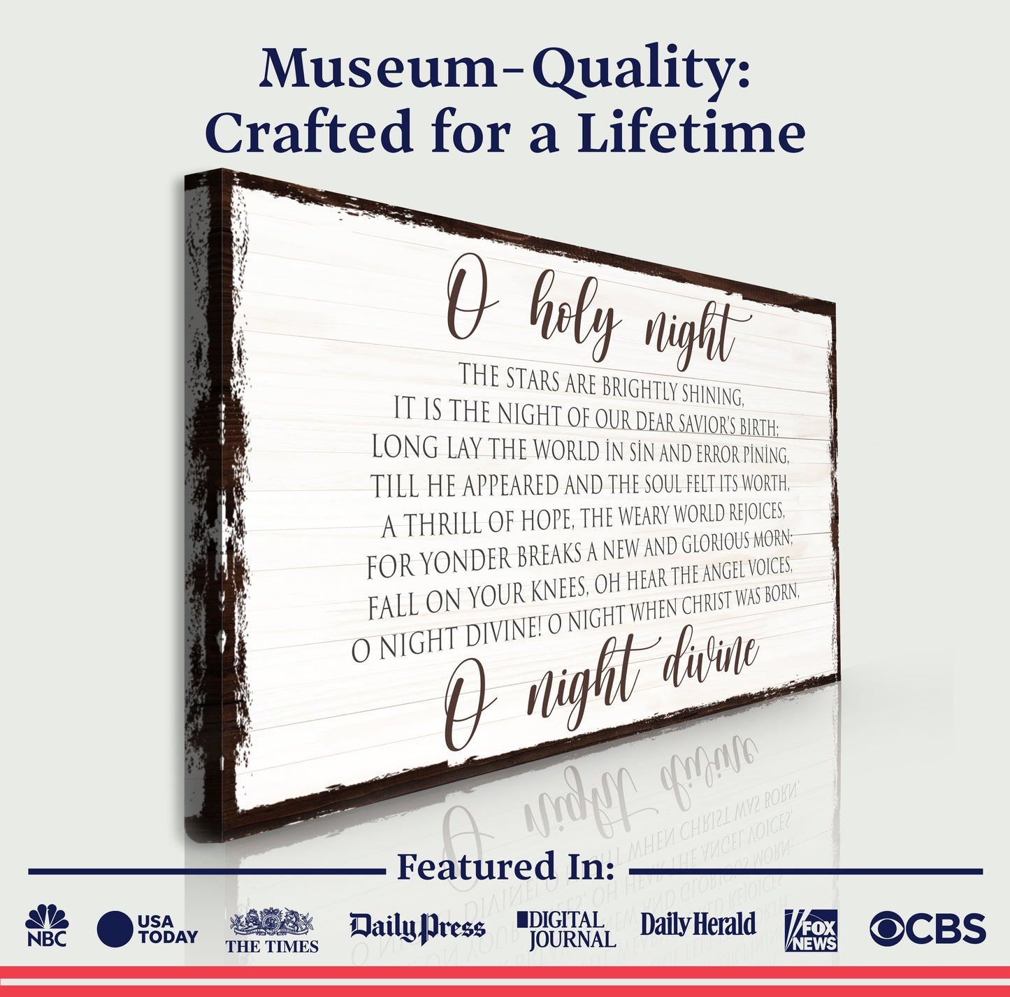 O Holy Night Christmas Sign II