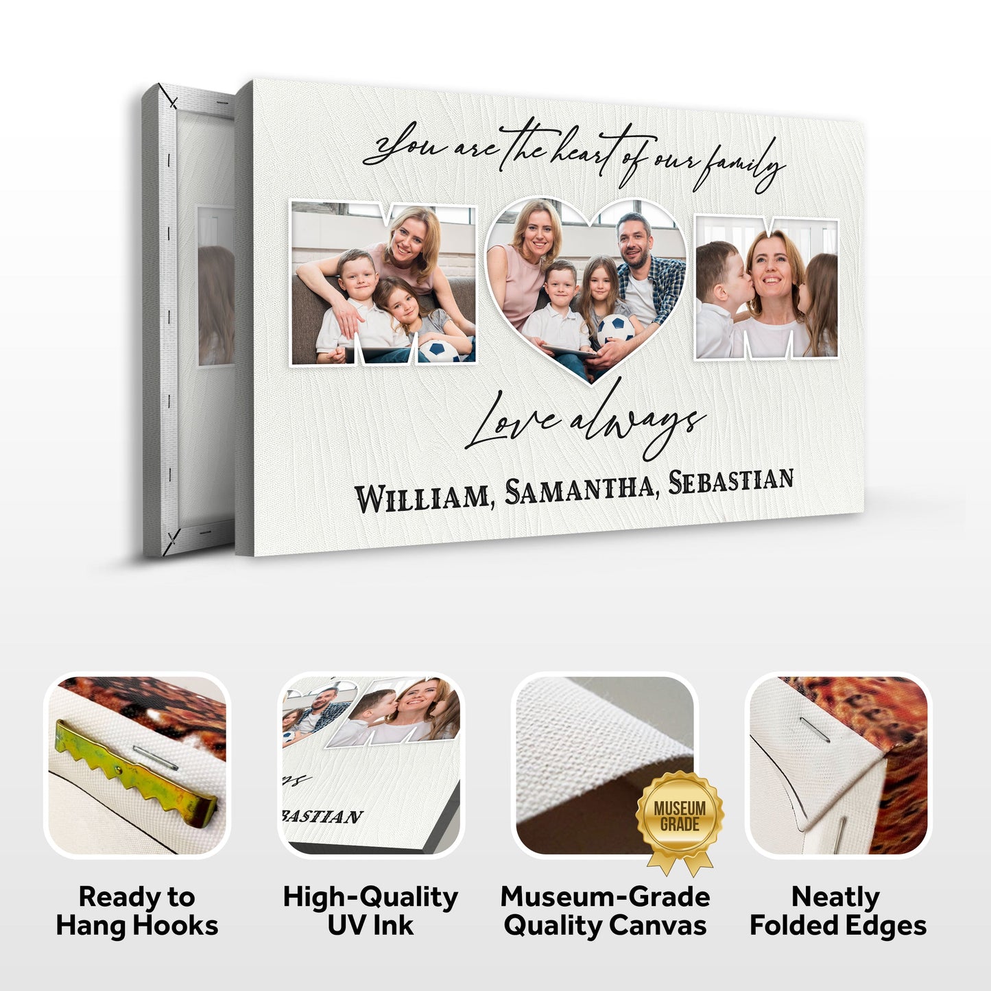 Mother's Day Sign You Are The Heart Of The Family