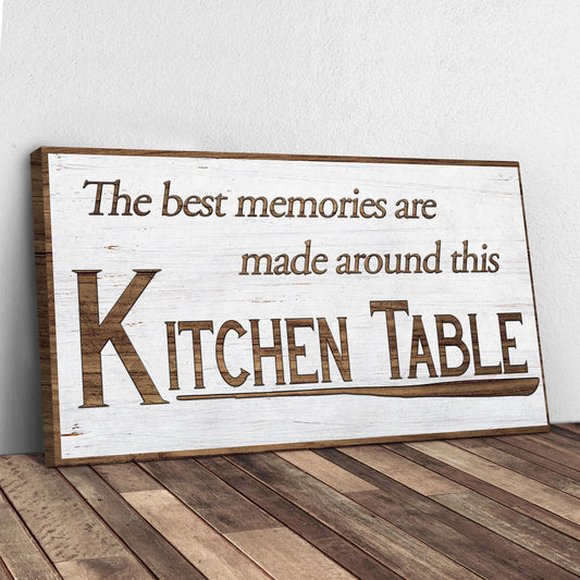 Kitchen Table Wall Art Sign