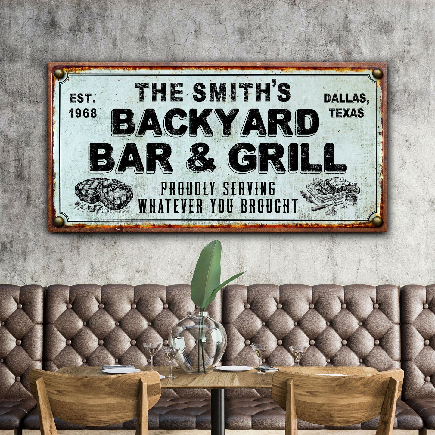 Backyard Bar & Grill Sign XXIV