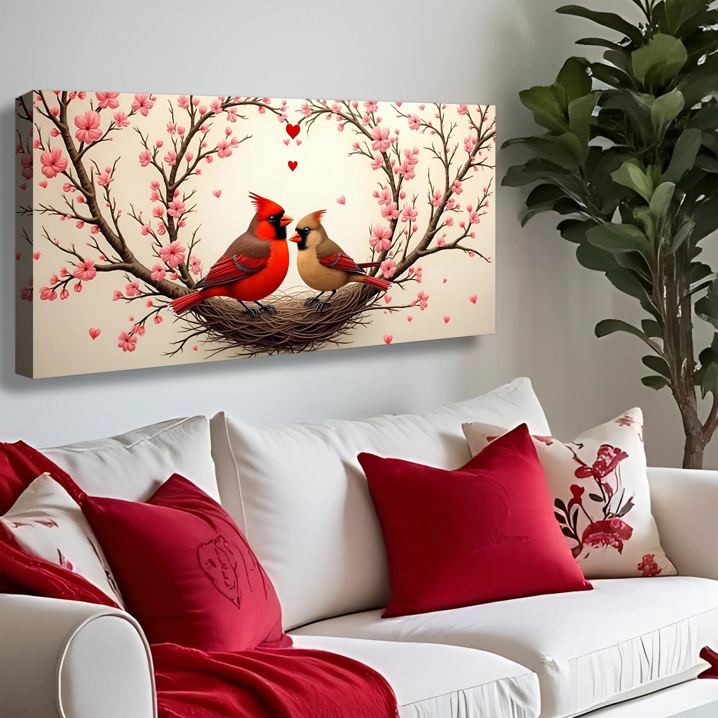 3D Cardinals Wall Art II