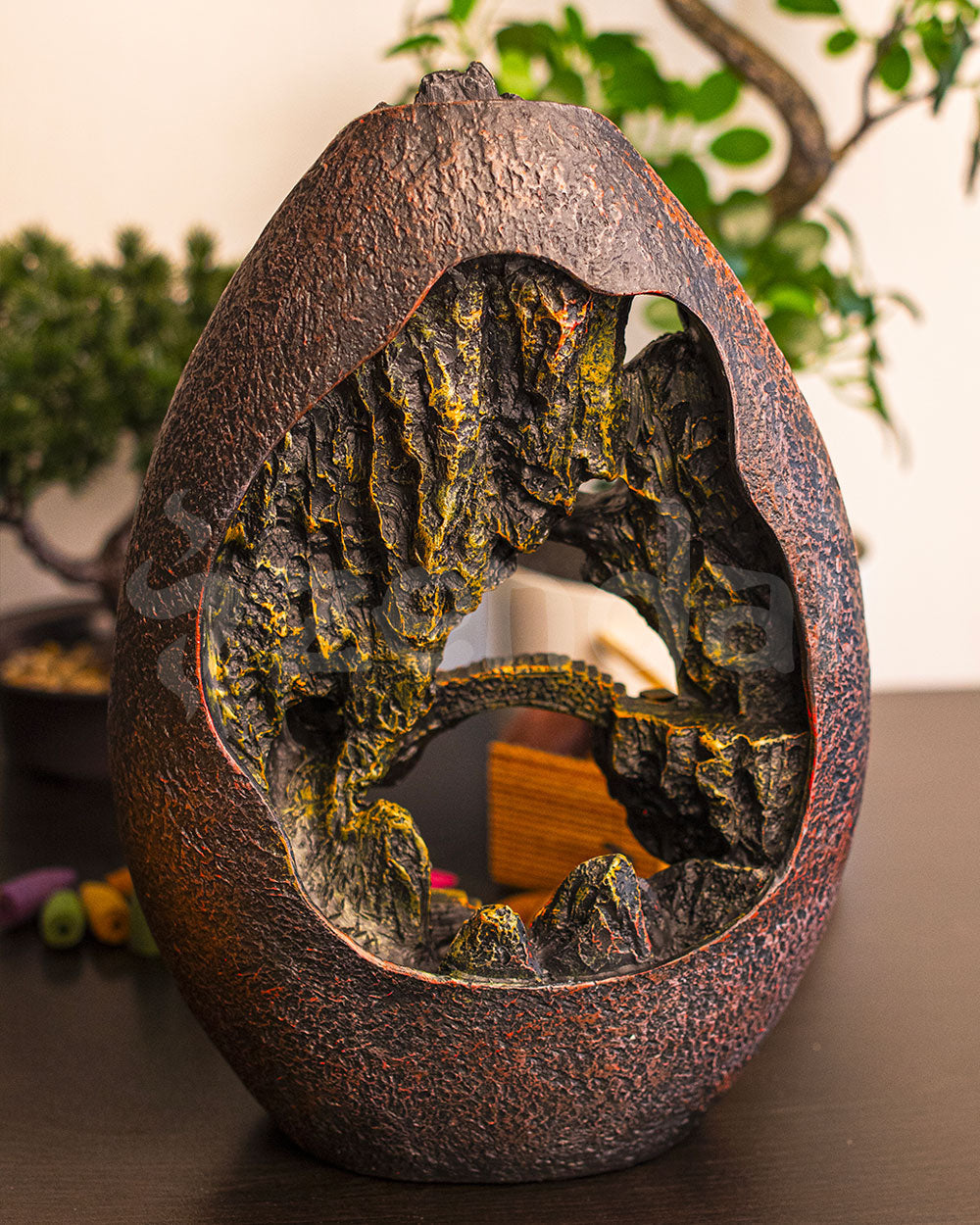 Mountain Temple - Backflow Incense Burner