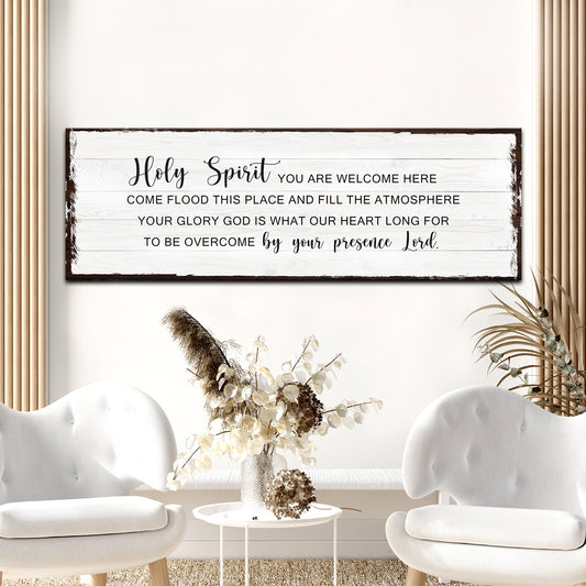 Holy Spirit Rustic Sign