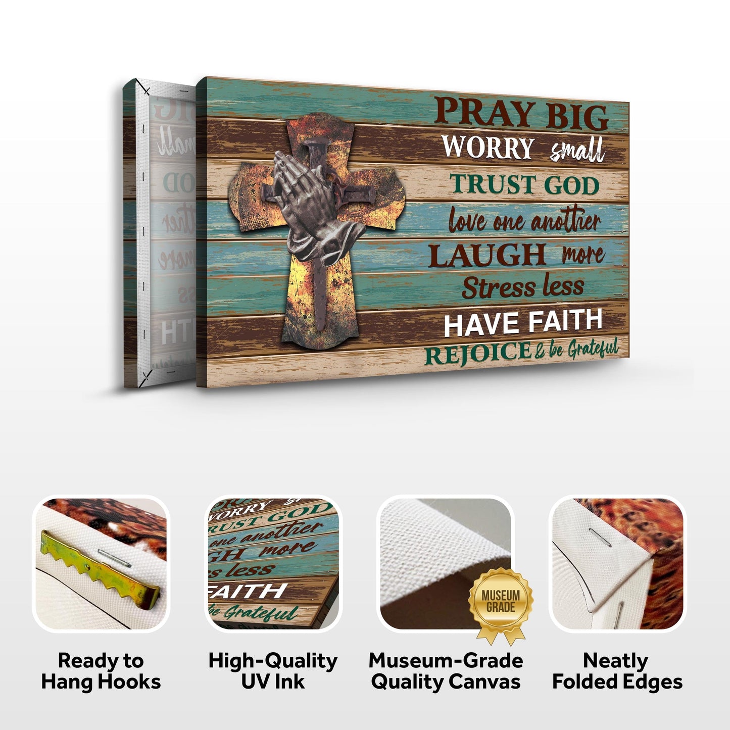 Pray Big Worry Small Sign