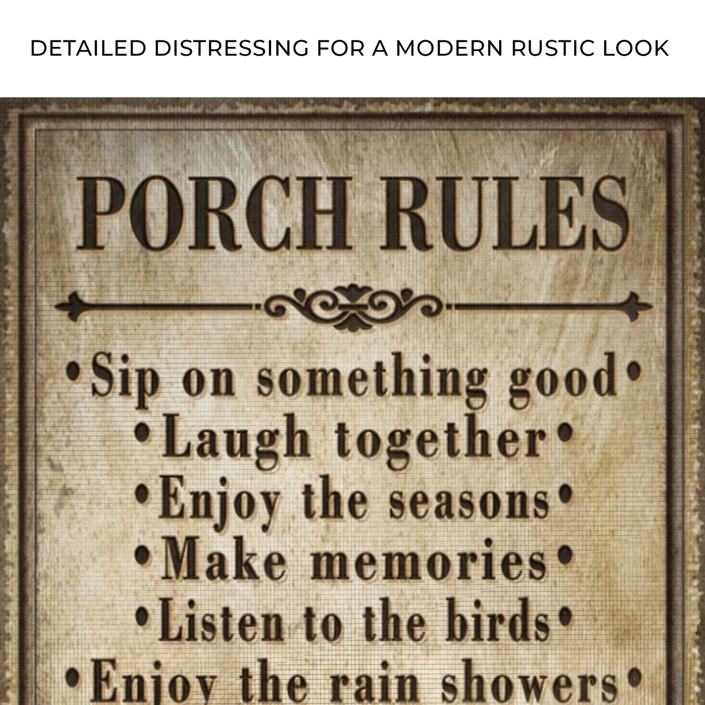 Porch Rules Sign II