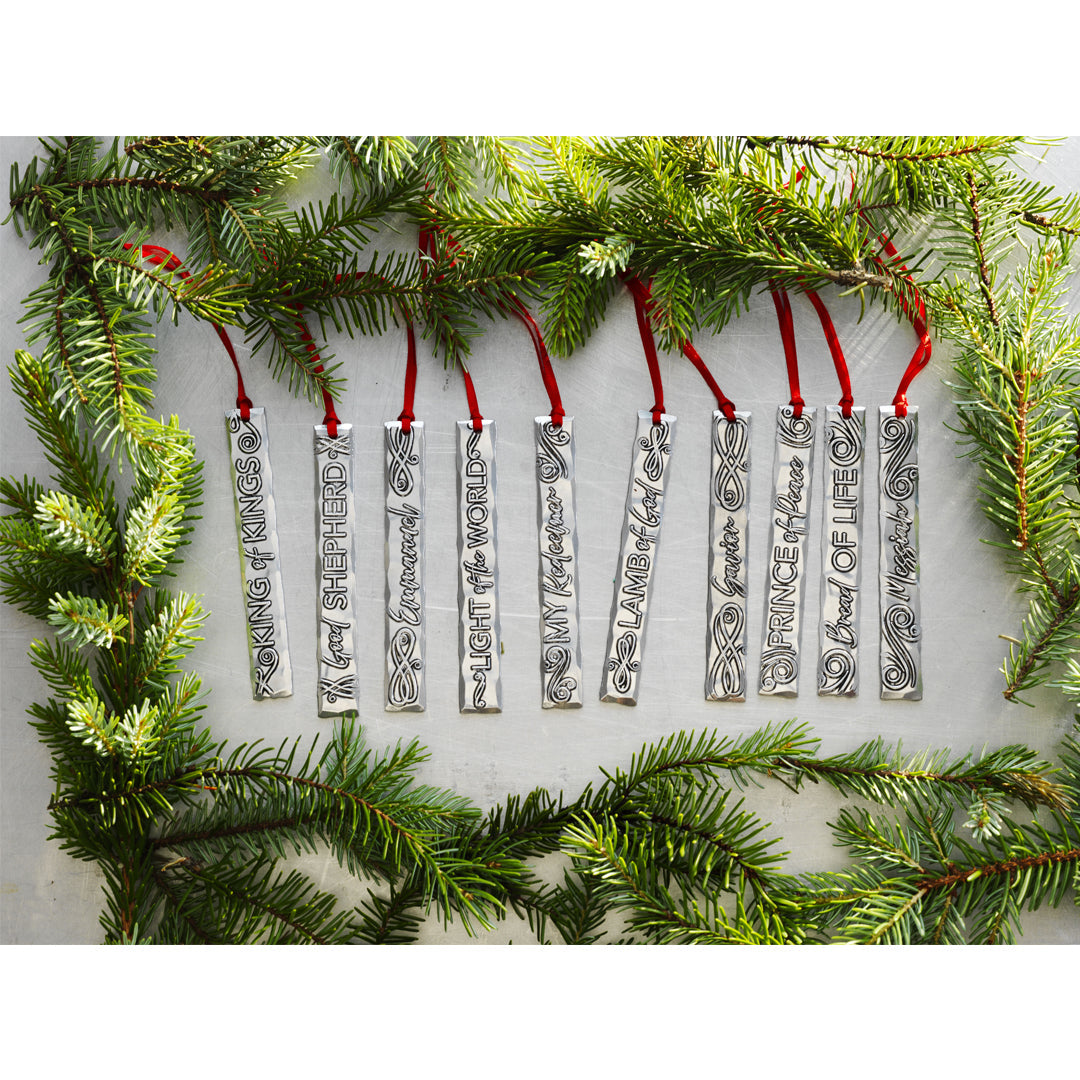 Names of Jesus Icicle Ornament Set (10 Pieces)