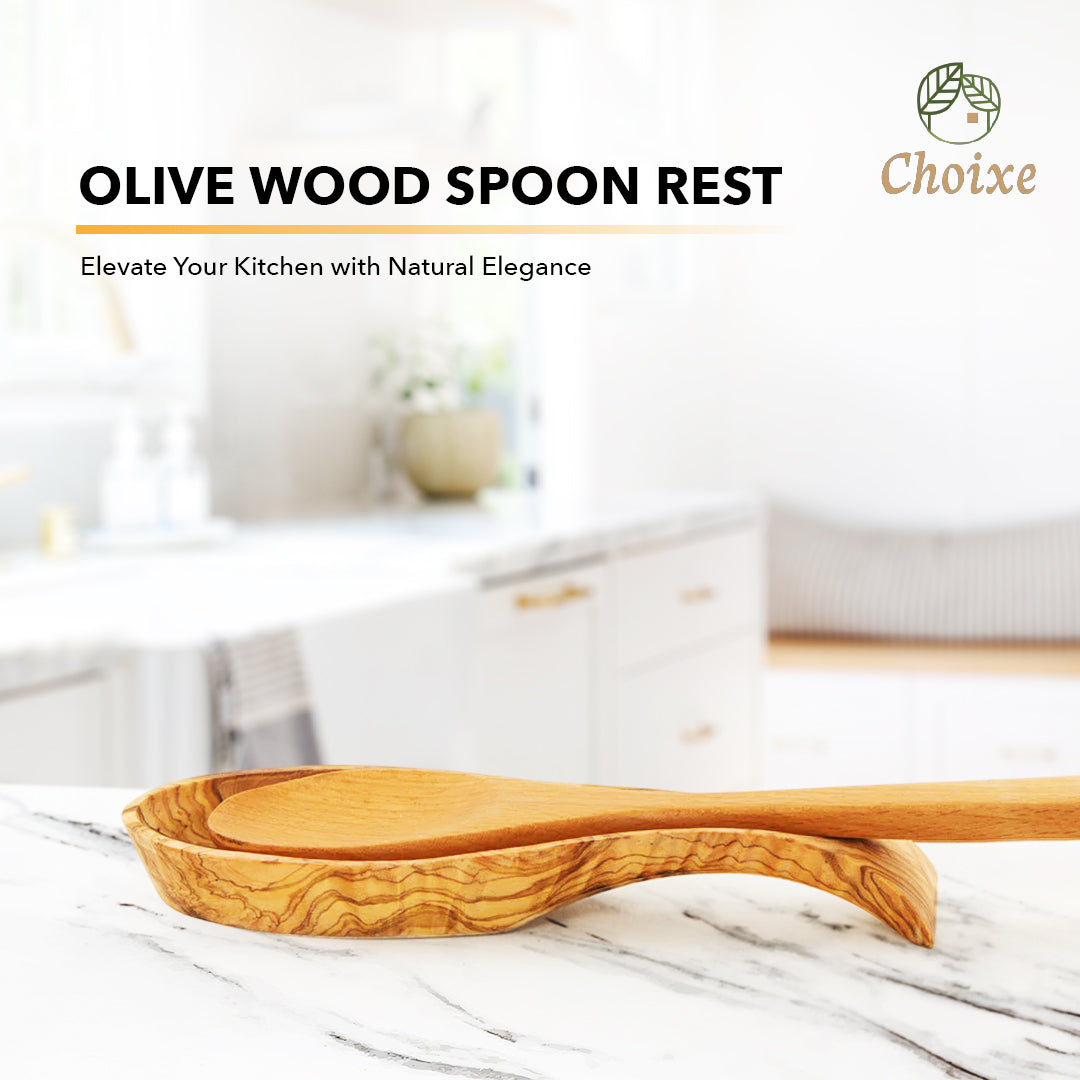 Olive Wood Spoon Rest