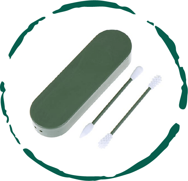 Reusable Silicone Cotton Swab -2 Pack