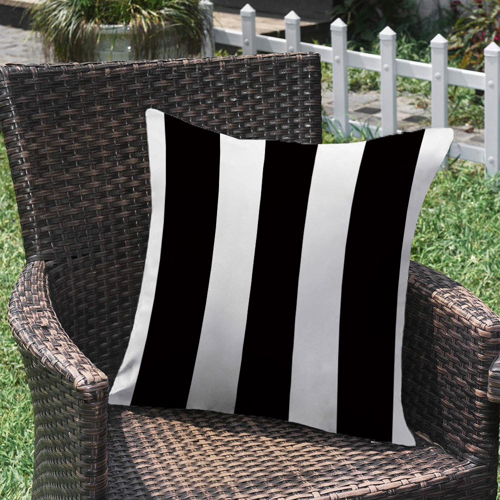 2 size options Stripes/Waving Outdoor Waterproof Pillow (With Insert) waterproof outdoor throw pillow, great for your outdoor furniture