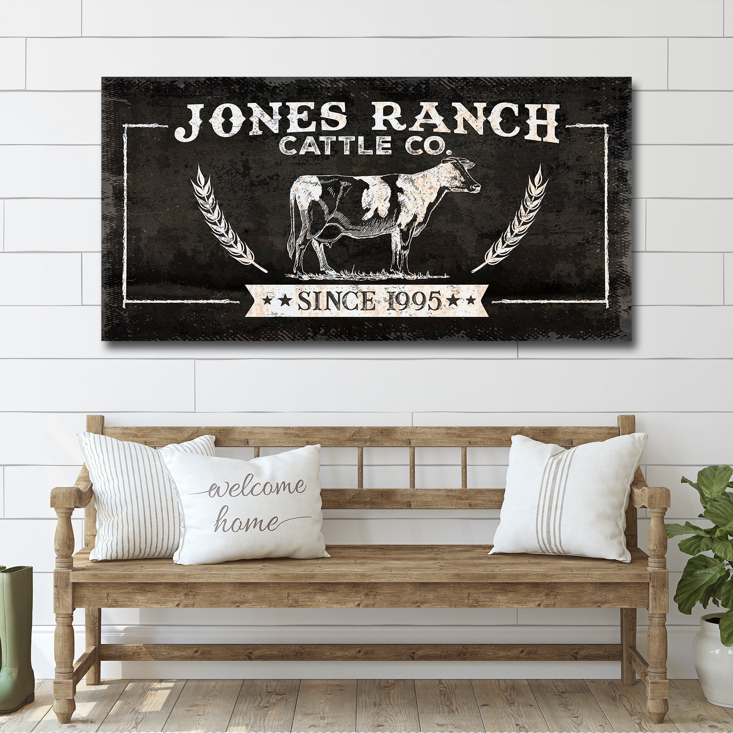 Ranch Cattle Co Rustic Sign
