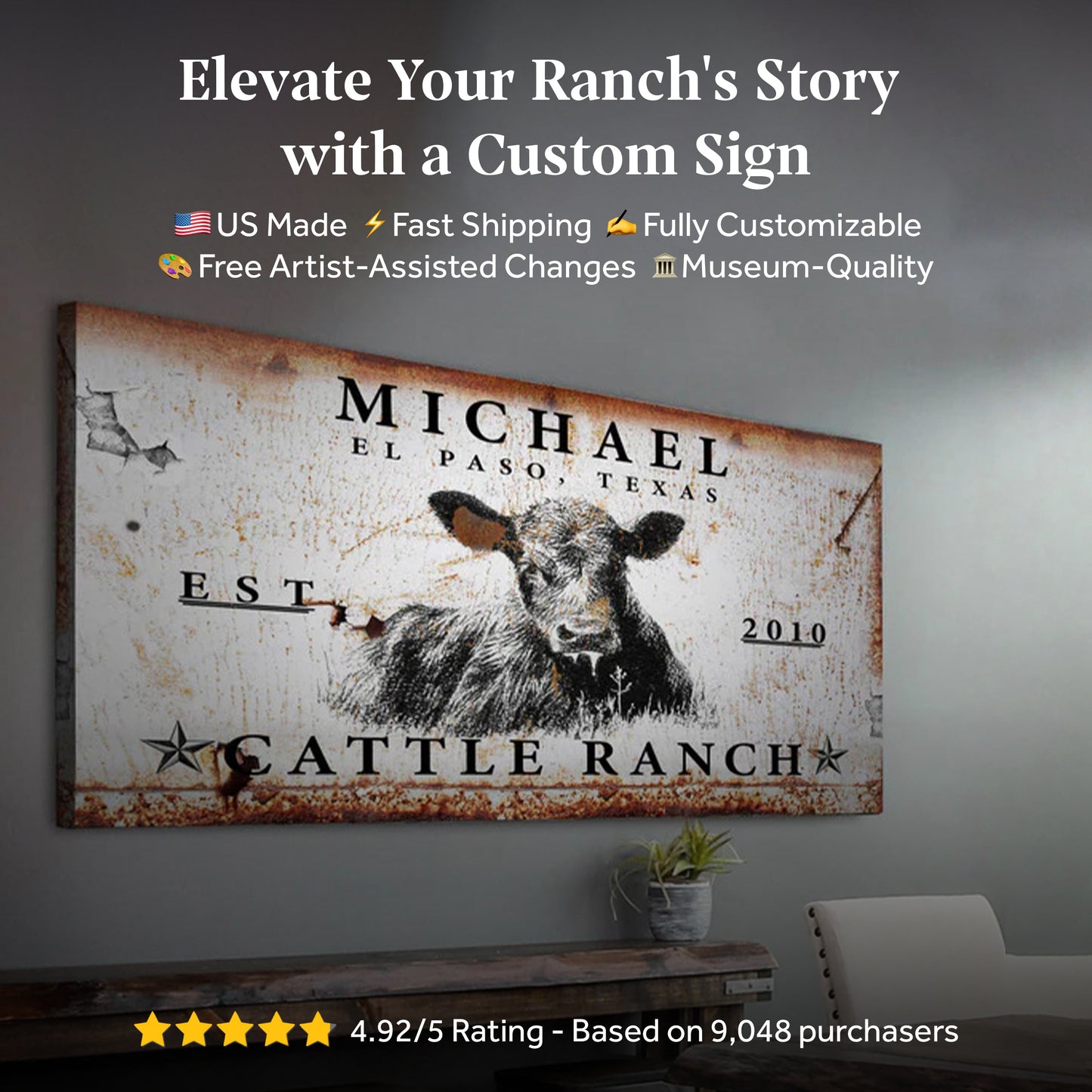 Cattle Ranch Sign
