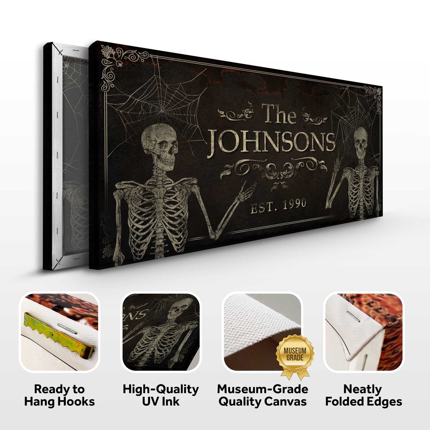 Gothic Family Sign - Personalized Gothic Decor - The Perfect Gothic Interior Design Gift