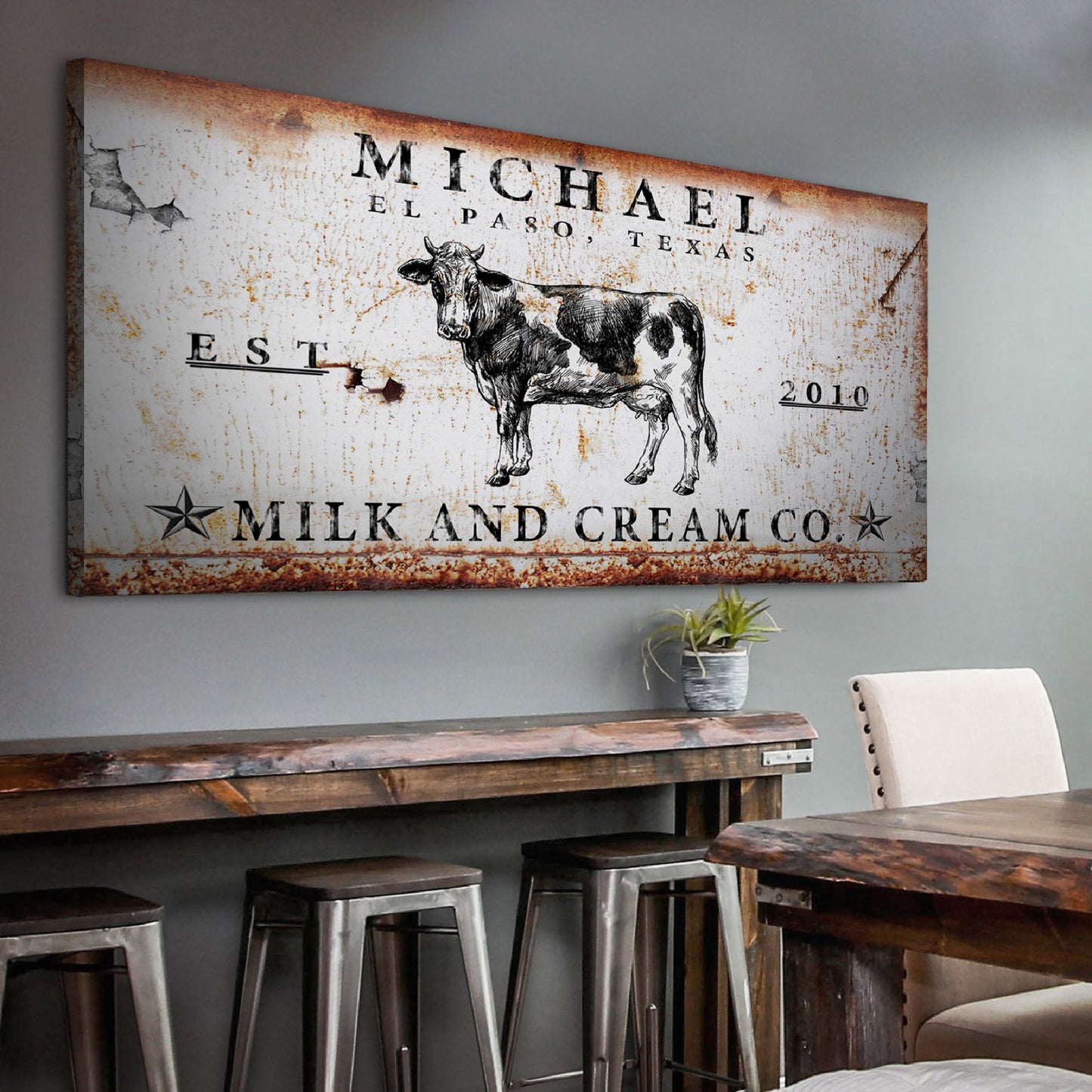 Milk And Cream Co Sign
