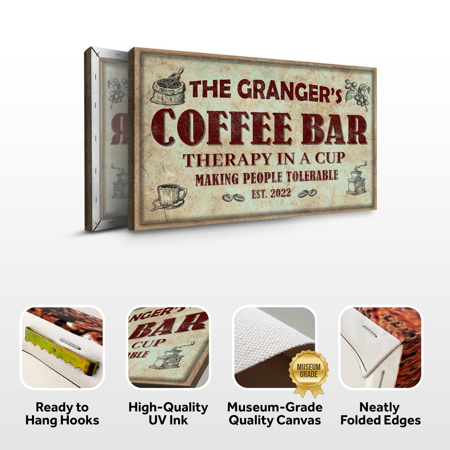 Coffee Bar Therapy In A Cup Sign