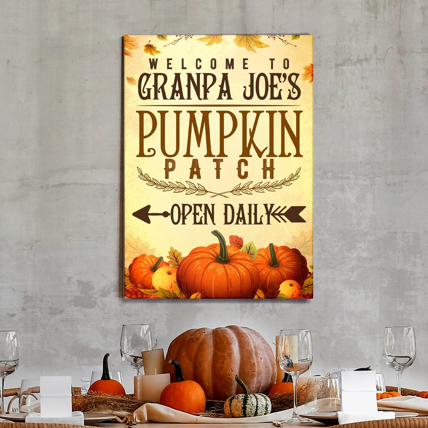 Pumpkin Patch Open Daily Sign